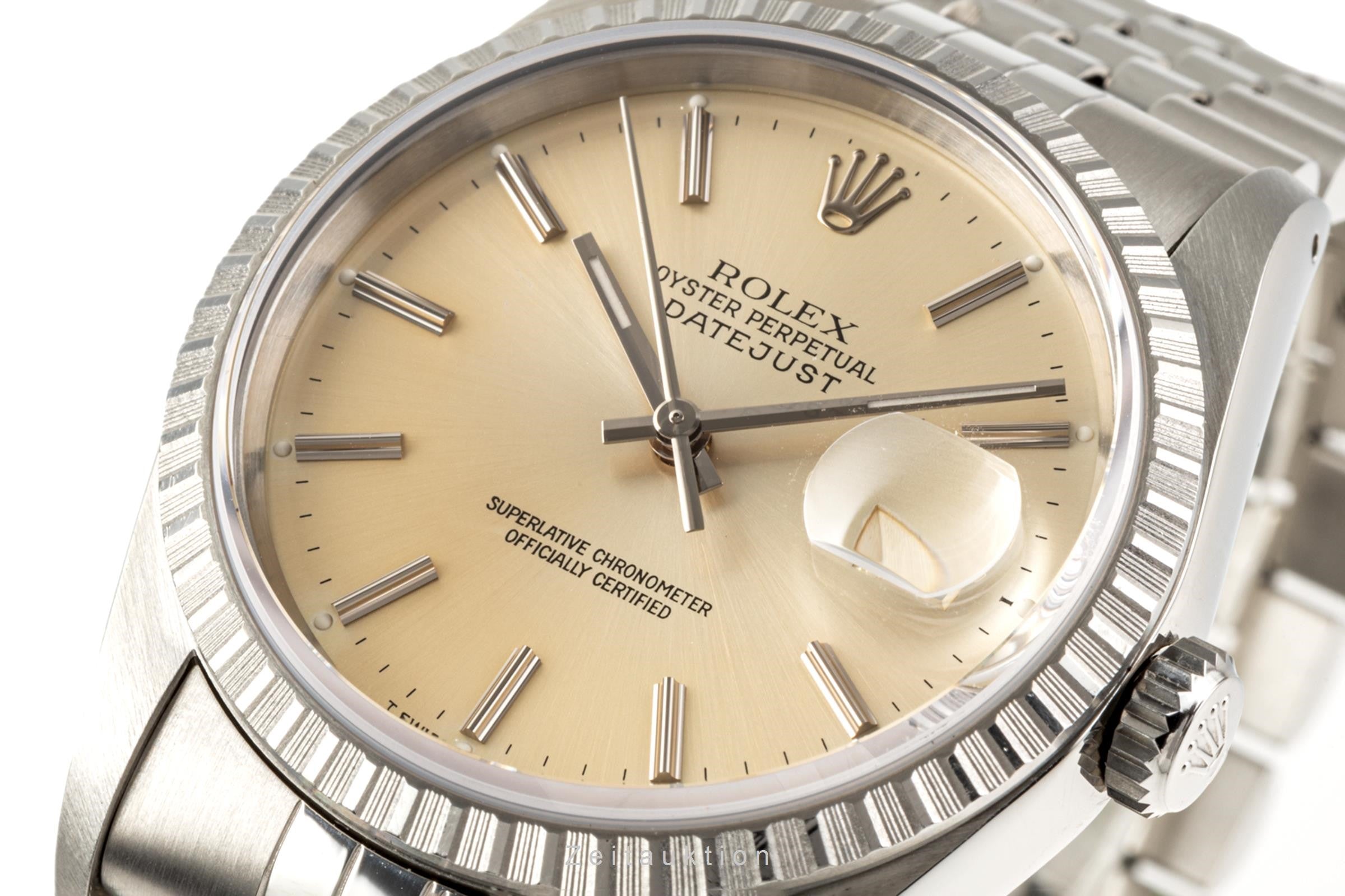 Rolex Datejust 36 Edelstahl Automatik Herrenuhr Ref. 16220 VP: 8750,- € [2300150]