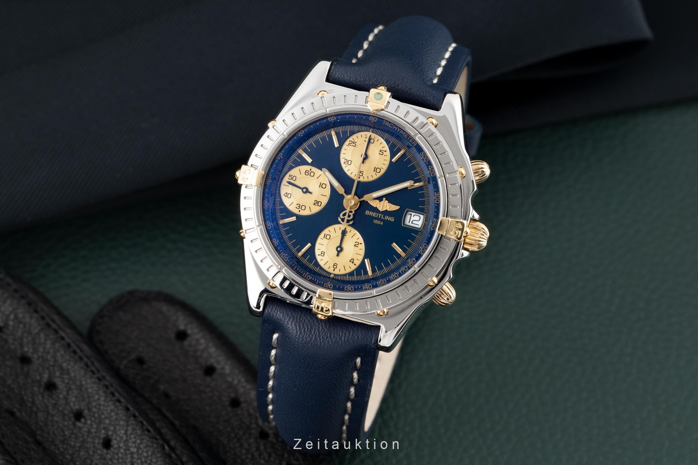 Breitling Chronomat chronograph steel / gold automatic men's watch B13050.1  [2300157]