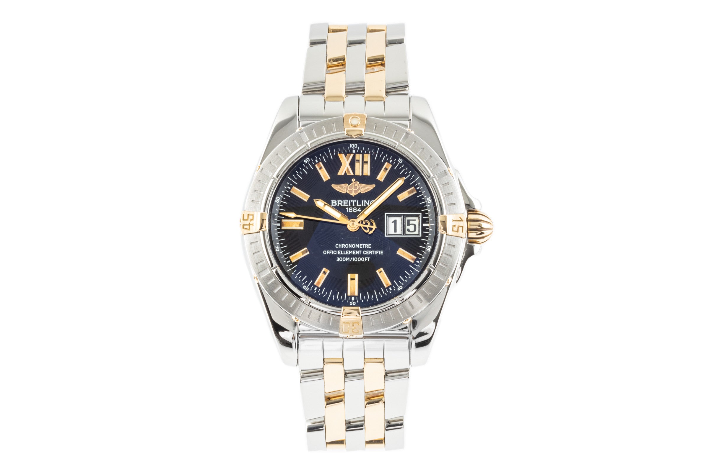 Breitling Cockpit acciaio / oro automatismo orologio da uomo B49350 LP: 4420EUR  [2300172]