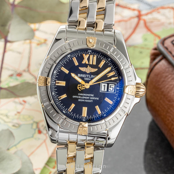 Breitling Cockpit acciaio / oro automatismo orologio da uomo B49350 LP: 4420EUR  [2300172]