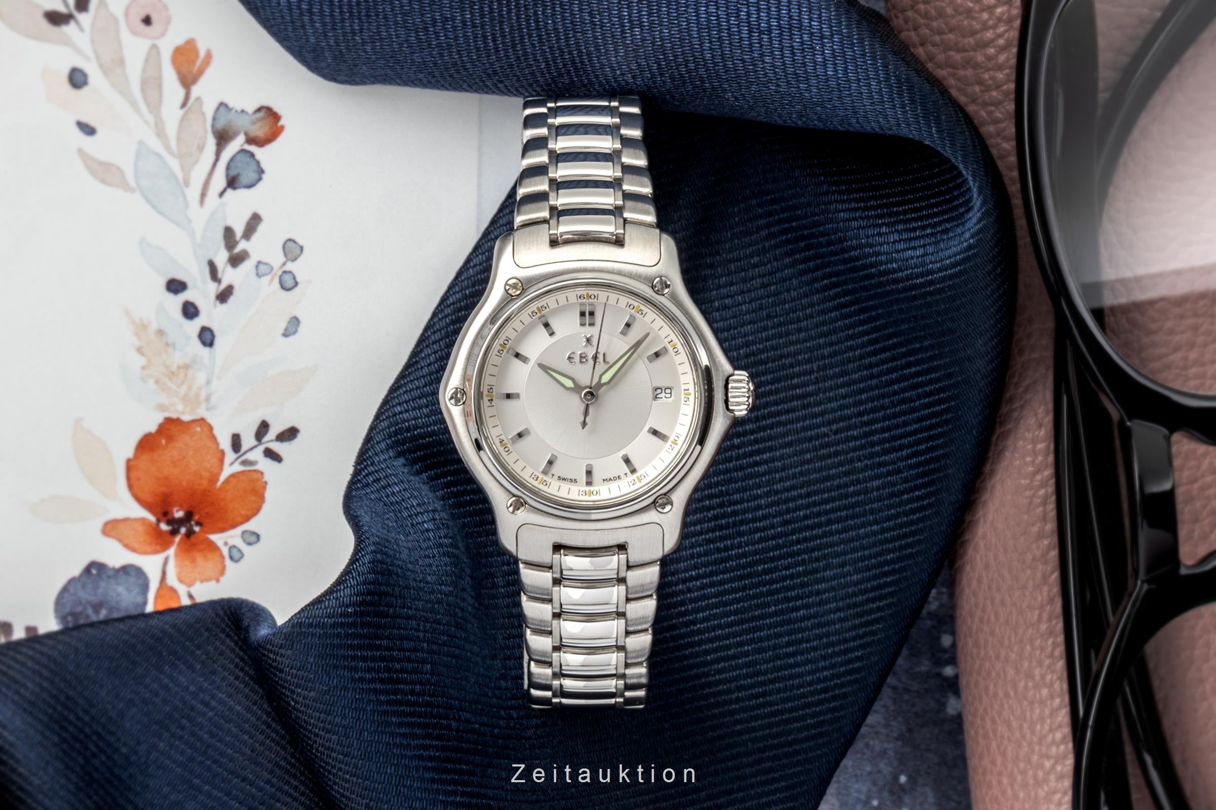 Ebel 1911 acero cuarzo reloj para damas  9087221  [2300187]