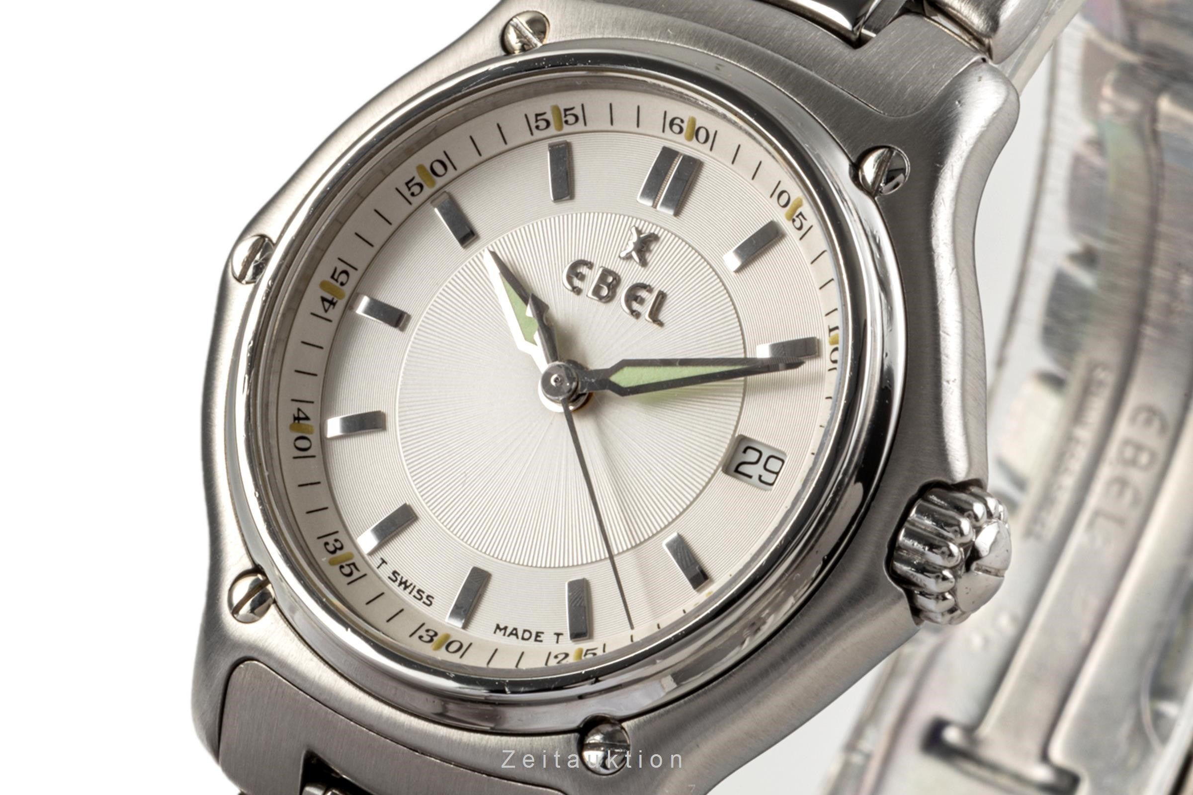 Ebel 1911 acero cuarzo reloj para damas  9087221  [2300187]