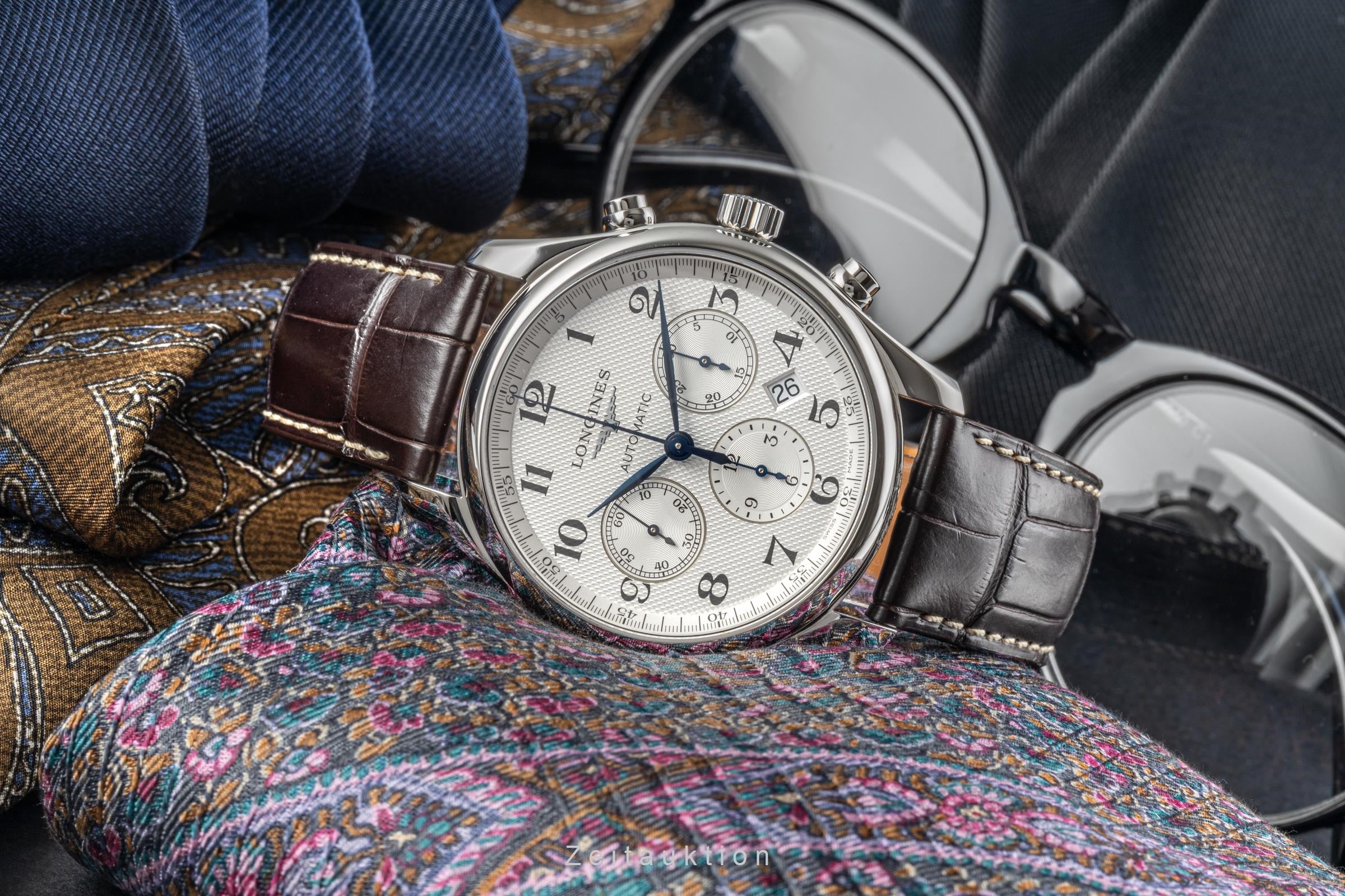 Longines Master Collection chronograph steel automatic men's watch L27594785 LP: 3300EUR  [2300195]