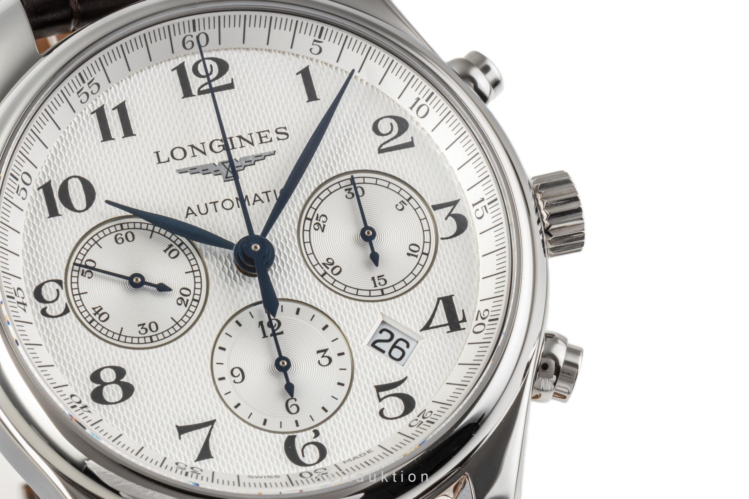 Longines Master Collection chronograph steel automatic men's watch L27594785 LP: 3300EUR  [2300195]