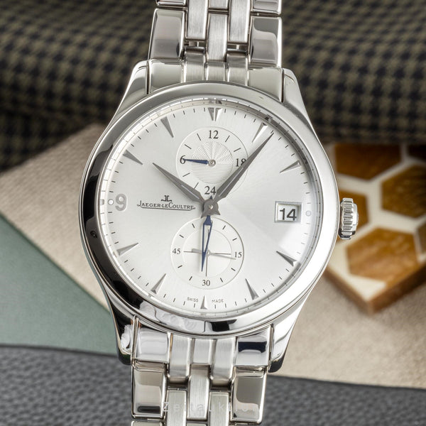 Jaeger LeCoultre Master Hometime steel automatic men's watch 174.8.05.S LP: 9100EUR  [2300219]