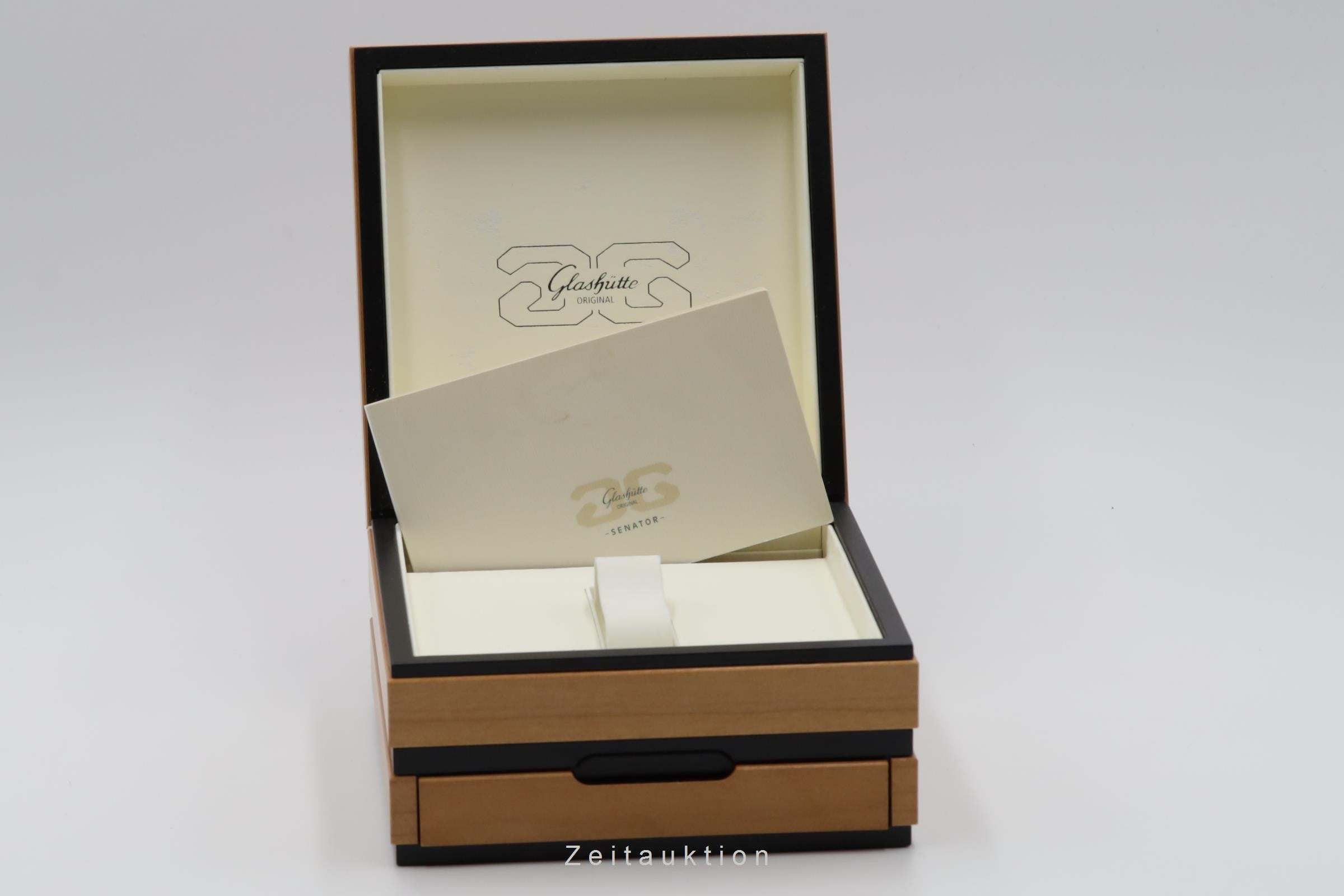 Glashütte Senator acciaio automatismo orologio da uomo 39-11-03-03-04 LP: 9000EUR  [2300229]