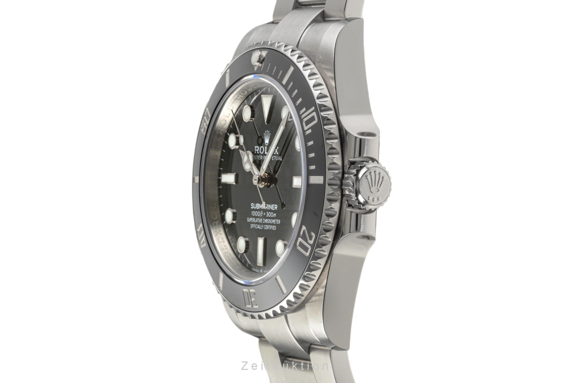 Rolex Submariner No Date 41 Edelstahl Automatik Herrenuhr Ref. 124060 B&P 2022 [2300330]