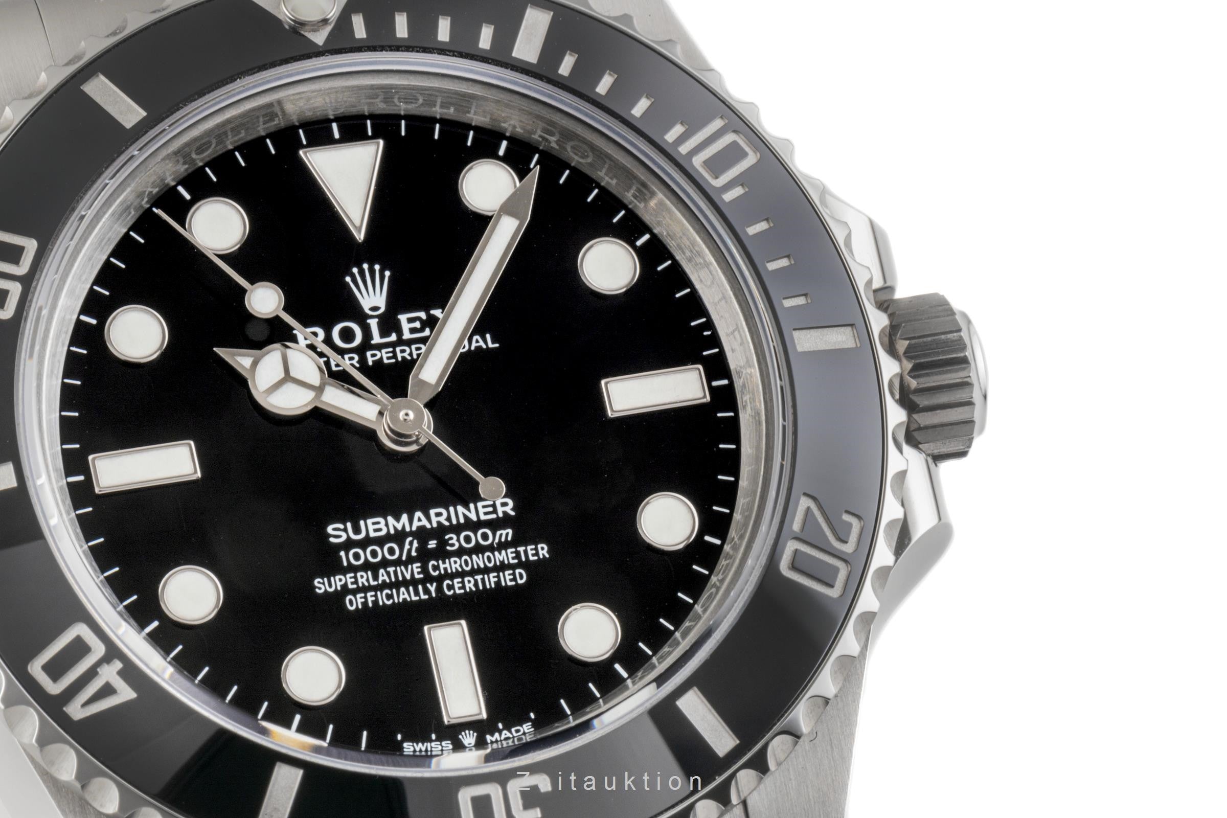 Rolex Submariner No Date 41 Edelstahl Automatik Herrenuhr Ref. 124060 B&P 2022 [2300330]