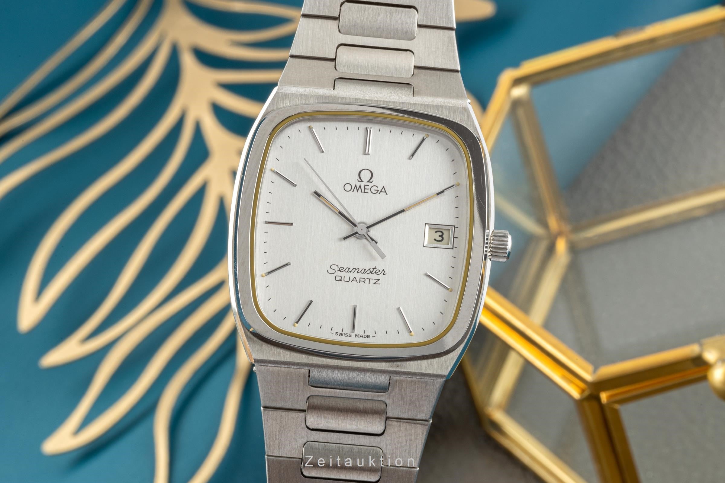 Omega Seamaster steel quartz men's watch 196.0166/396.0887  [2300350]