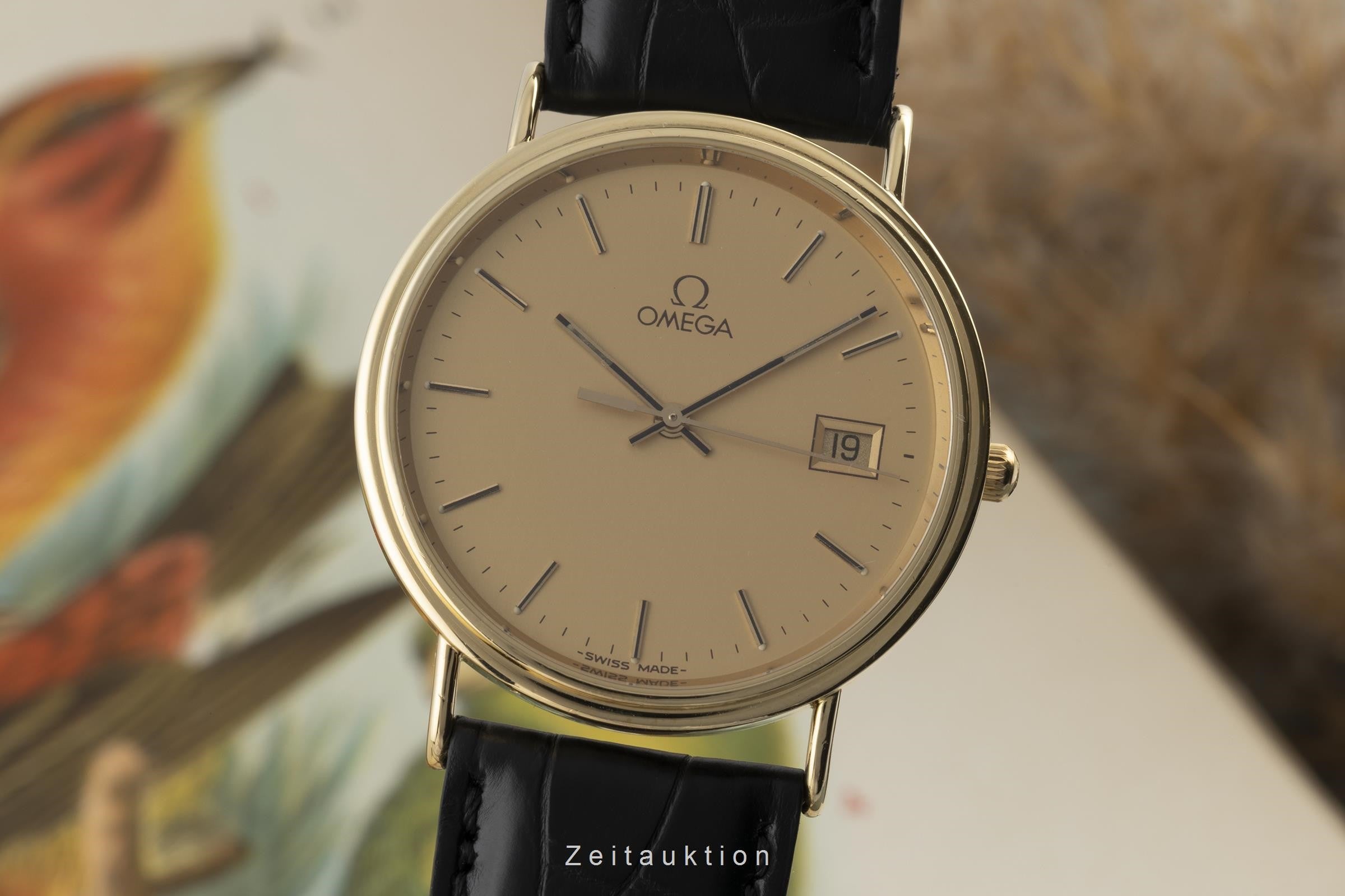 Omega Seamaster 18 ct gold quartz men's watch 196.750  [2300366]