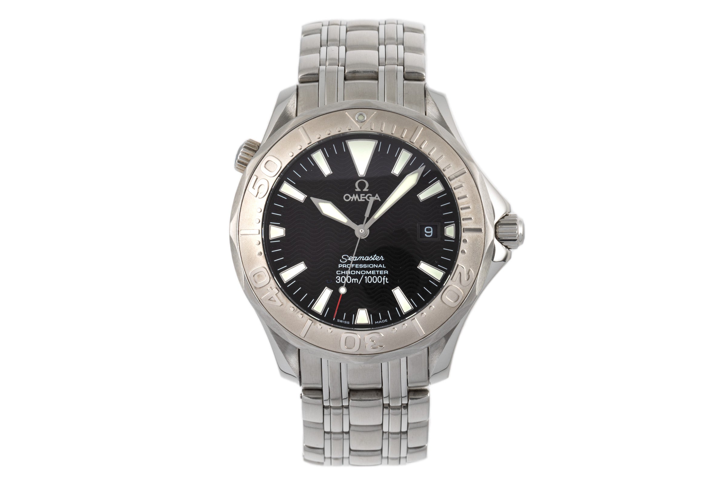 Omega Seamaster steel / white gold automatic men's watch 2230.50.00, 168.1642 LP: 6300EUR  [2300367]