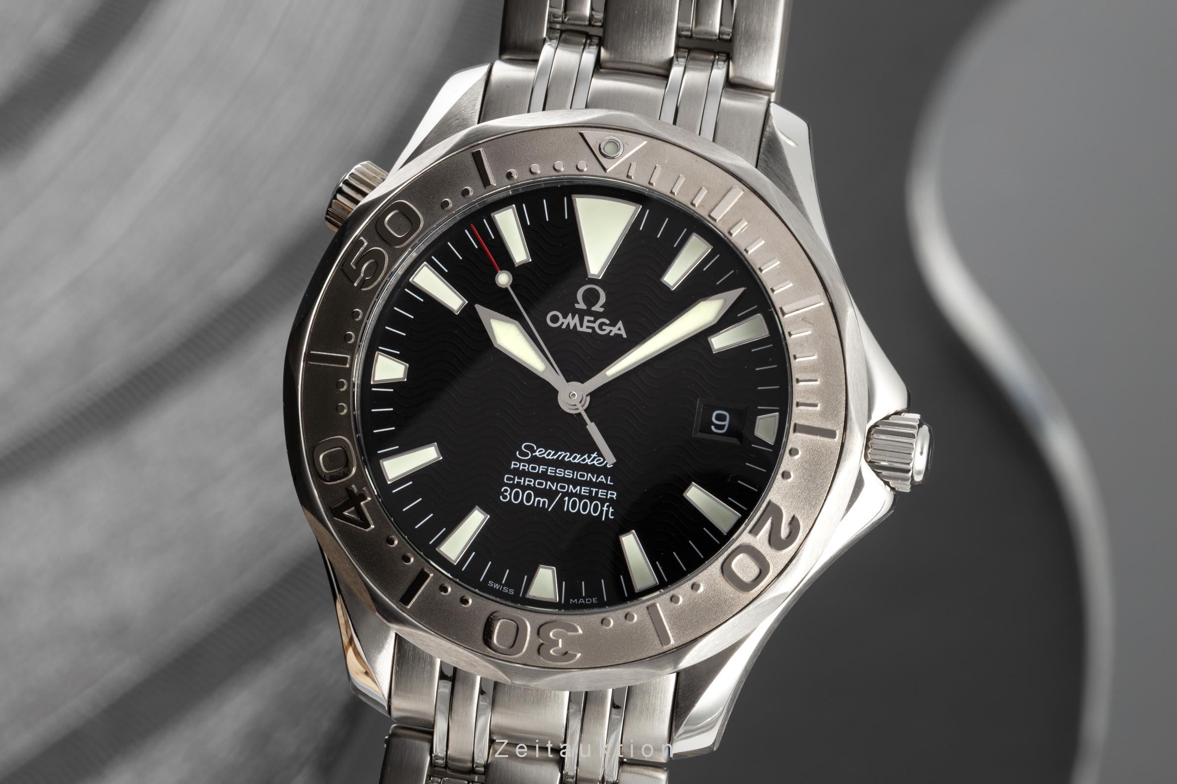 Omega Seamaster steel / white gold automatic men's watch 2230.50.00, 168.1642 LP: 6300EUR  [2300367]