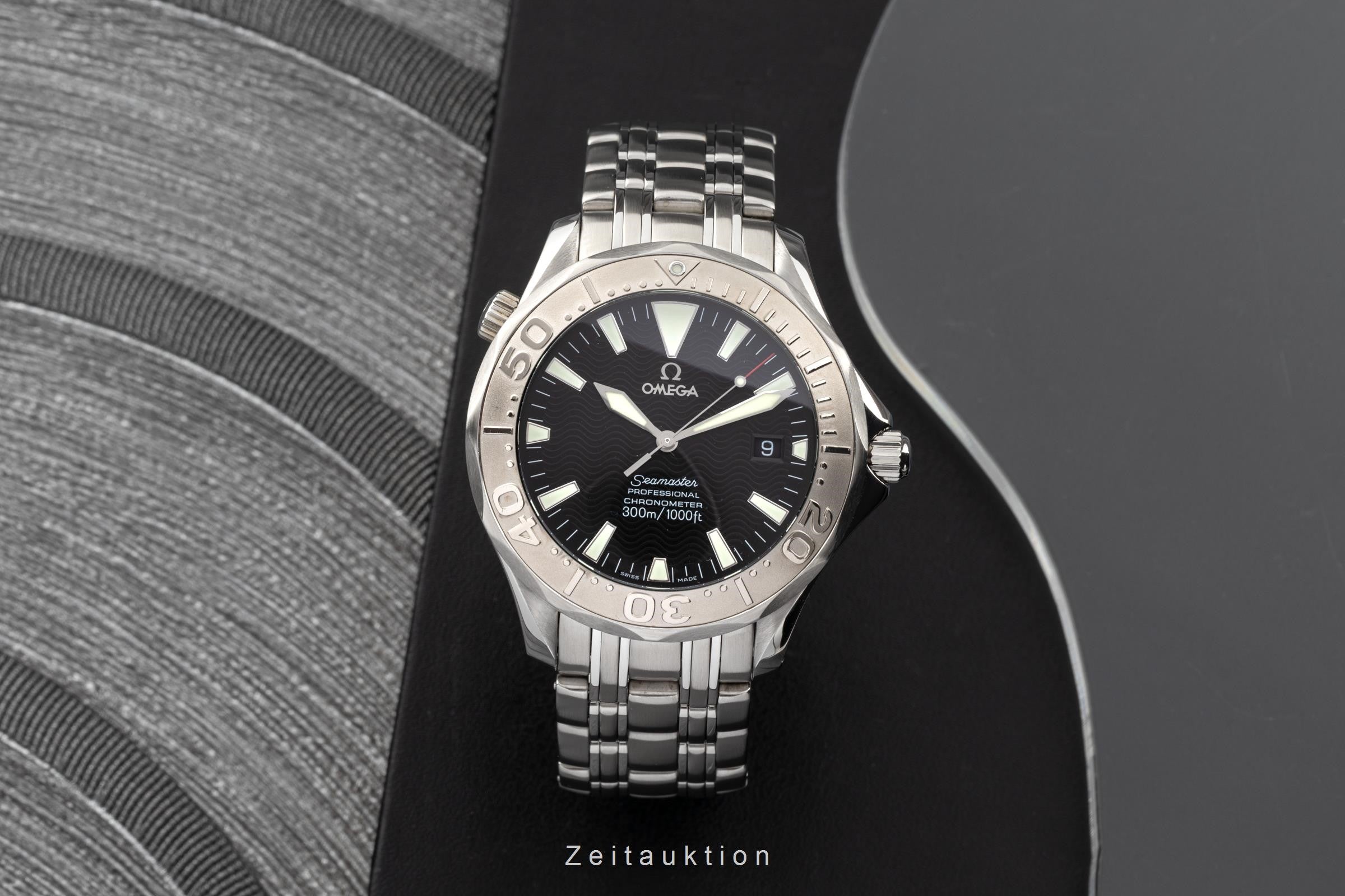 Omega Seamaster steel / white gold automatic men's watch 2230.50.00, 168.1642 LP: 6300EUR  [2300367]