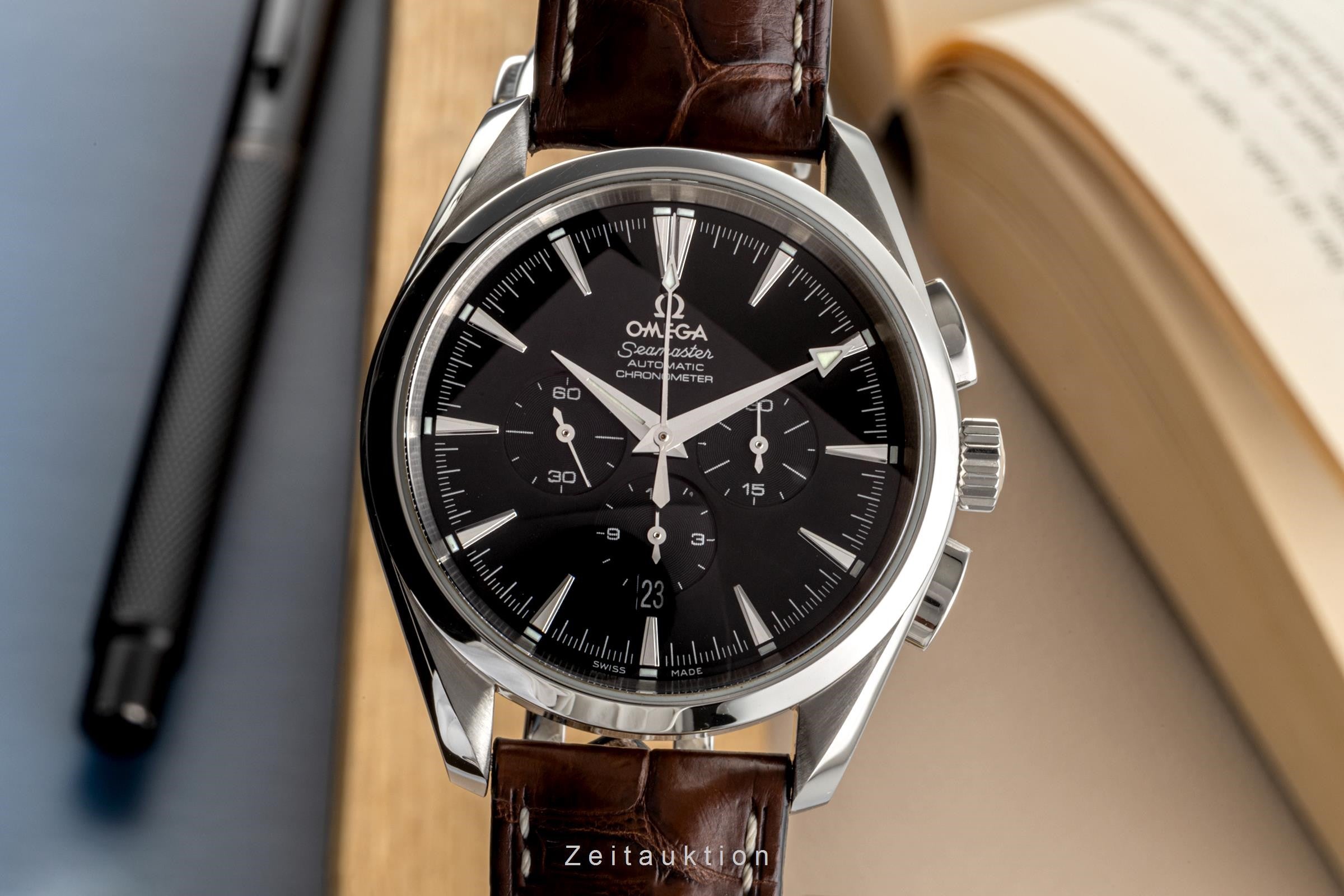 Omega Seamaster chronograph steel automatic men's watch 178.1110, 2812.50.37  [2300374]