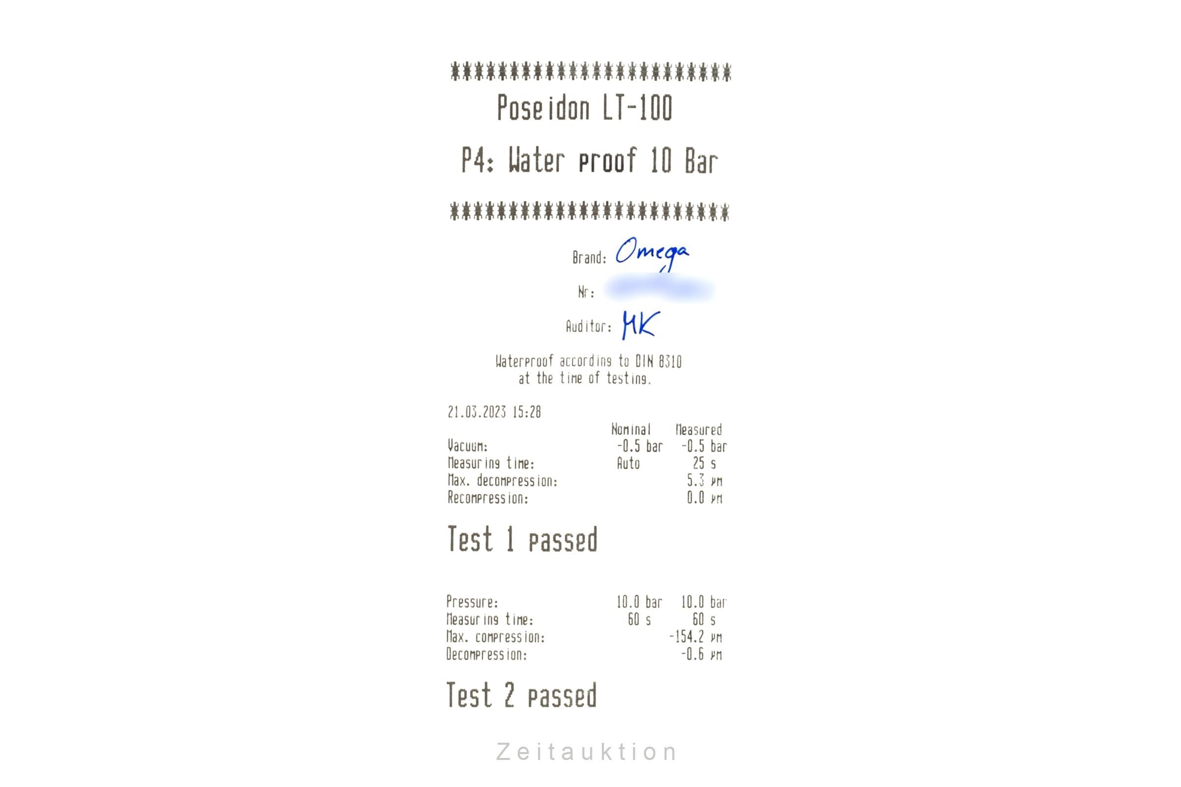 Omega Seamaster chronograph steel automatic men's watch 178.1110, 2812.50.37  [2300374]