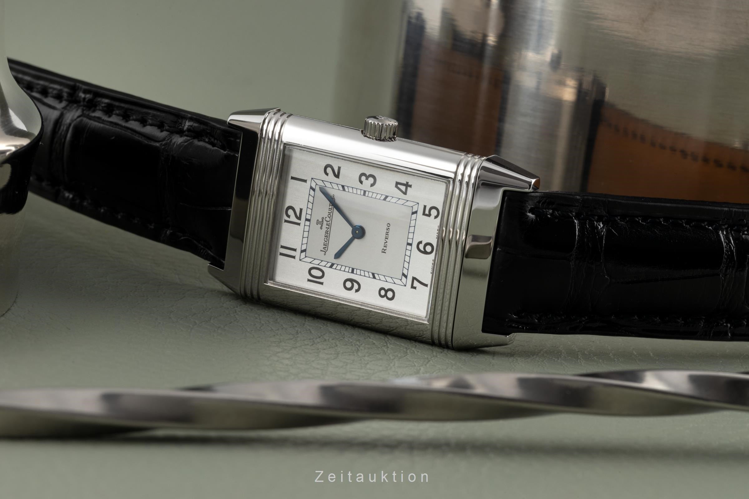 Jaeger LeCoultre Reverso acciaio quarzo orologio da uomo Q2518410, 252.8.08 LP: 6550EUR  [2300381]