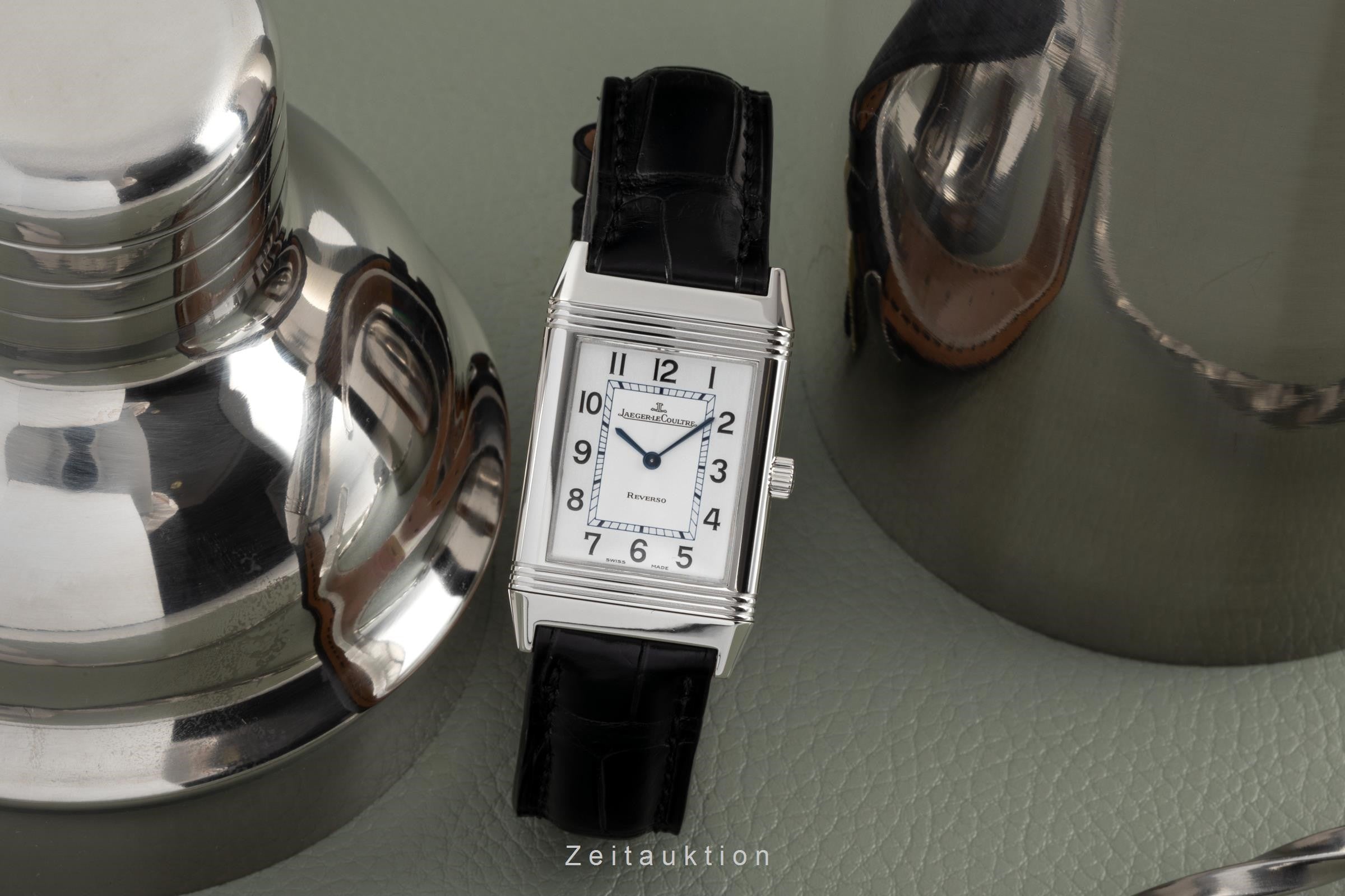 Jaeger LeCoultre Reverso acciaio quarzo orologio da uomo Q2518410, 252.8.08 LP: 6550EUR  [2300381]