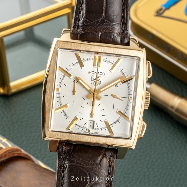 Tag Heuer Monaco chronograph 18 ct gold automatic men's watch CW5140  [2300486]