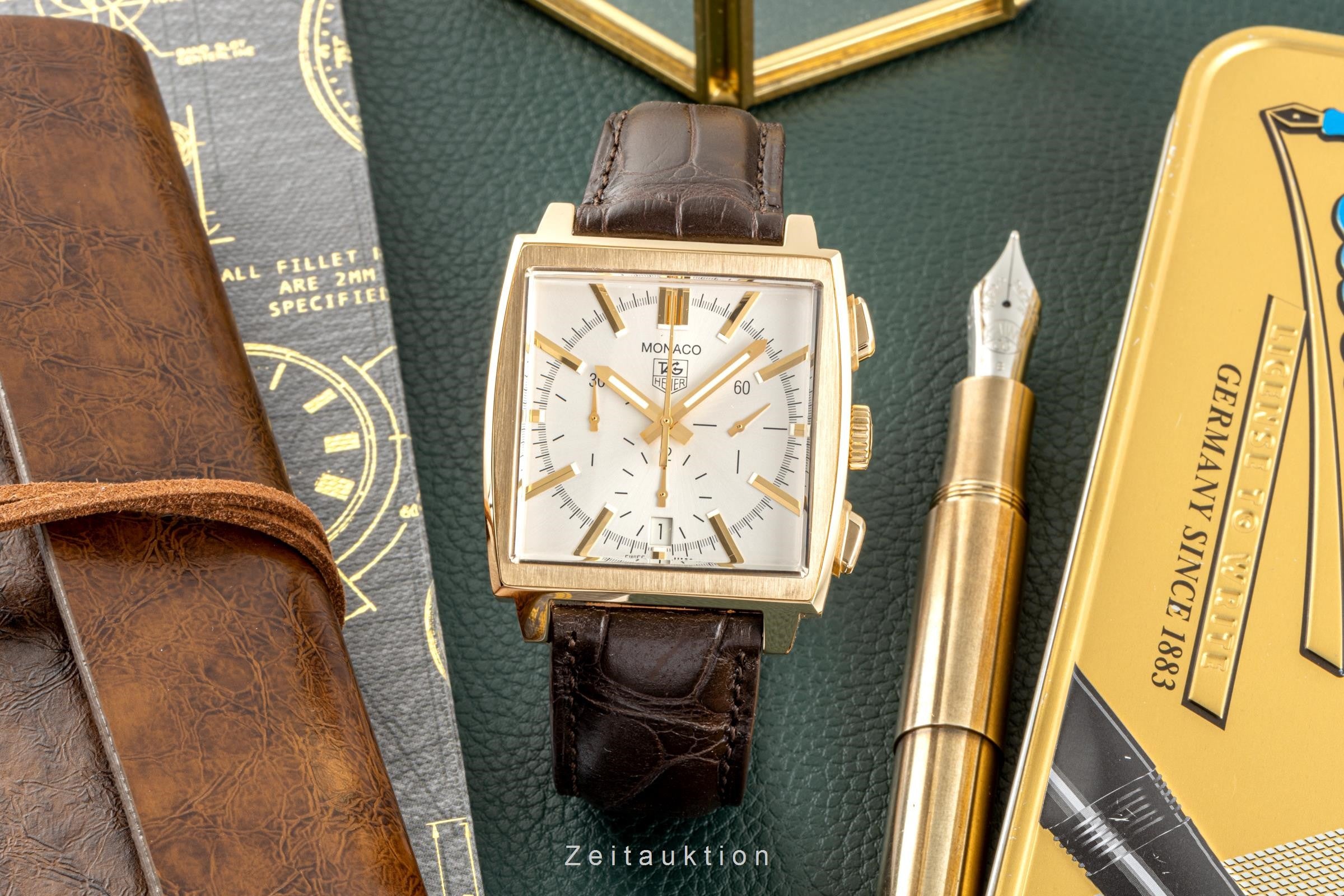 Tag Heuer Monaco chronograph 18 ct gold automatic men's watch CW5140  [2300486]