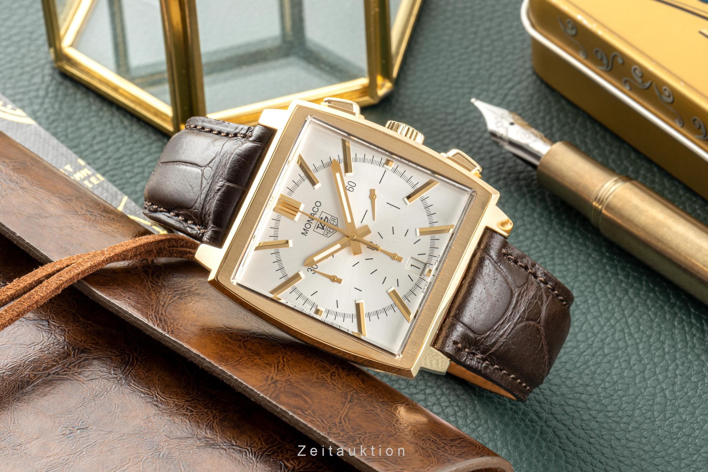 Tag Heuer Monaco chronograph 18 ct gold automatic men's watch CW5140  [2300486]