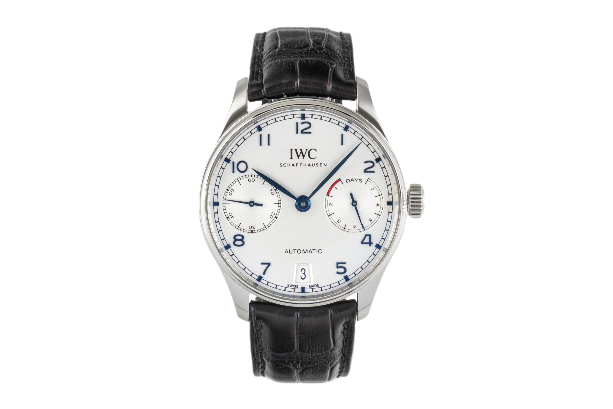 IWC Portugieser acero automático reloj para caballeros IW500705 LP: 12800EUR  [2300558]