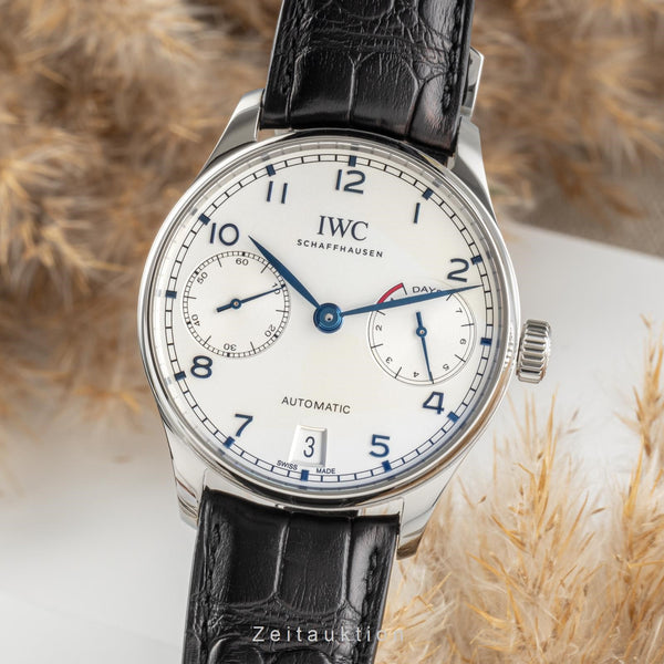 IWC Portugieser acero automático reloj para caballeros IW500705 LP: 12800EUR  [2300558]