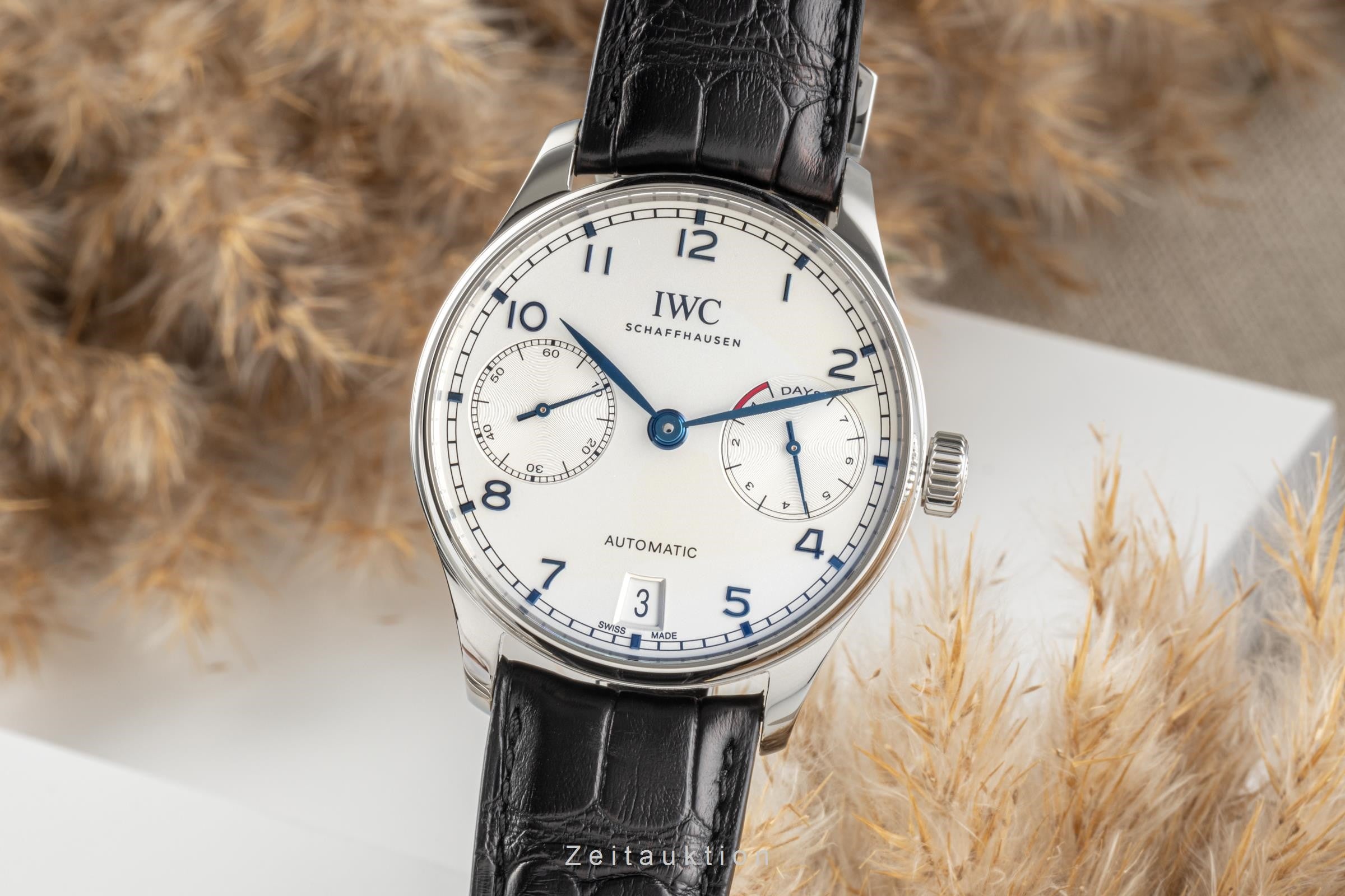 IWC Portugieser acciaio automatismo orologio da uomo IW500705 LP: 12800EUR  [2300558]