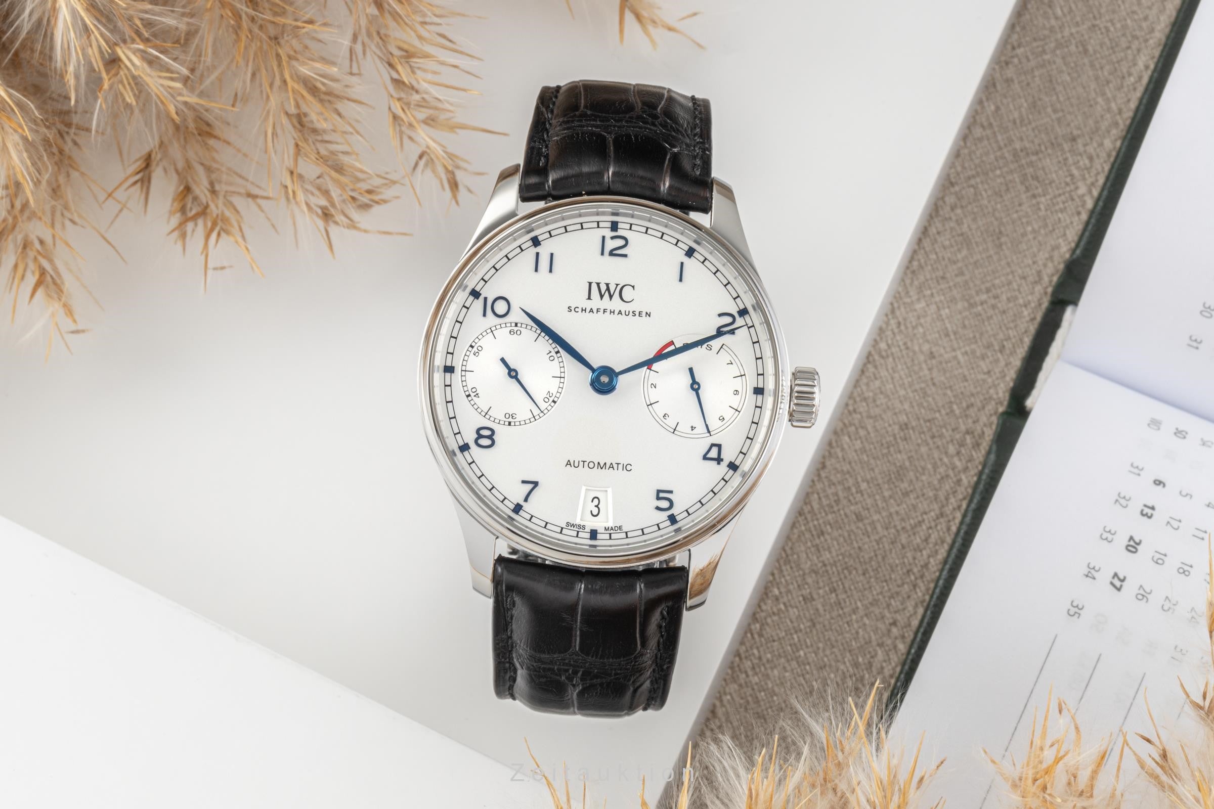 IWC Portugieser acero automático reloj para caballeros IW500705 LP: 12800EUR  [2300558]