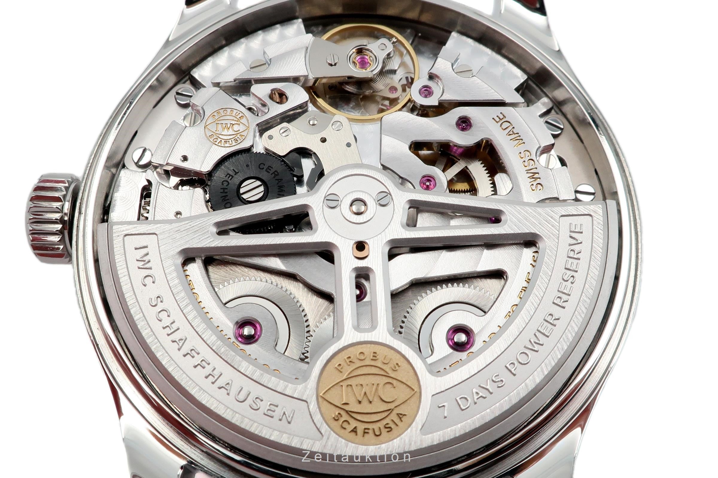 IWC Portugieser acero automático reloj para caballeros IW500705 LP: 12800EUR  [2300558]