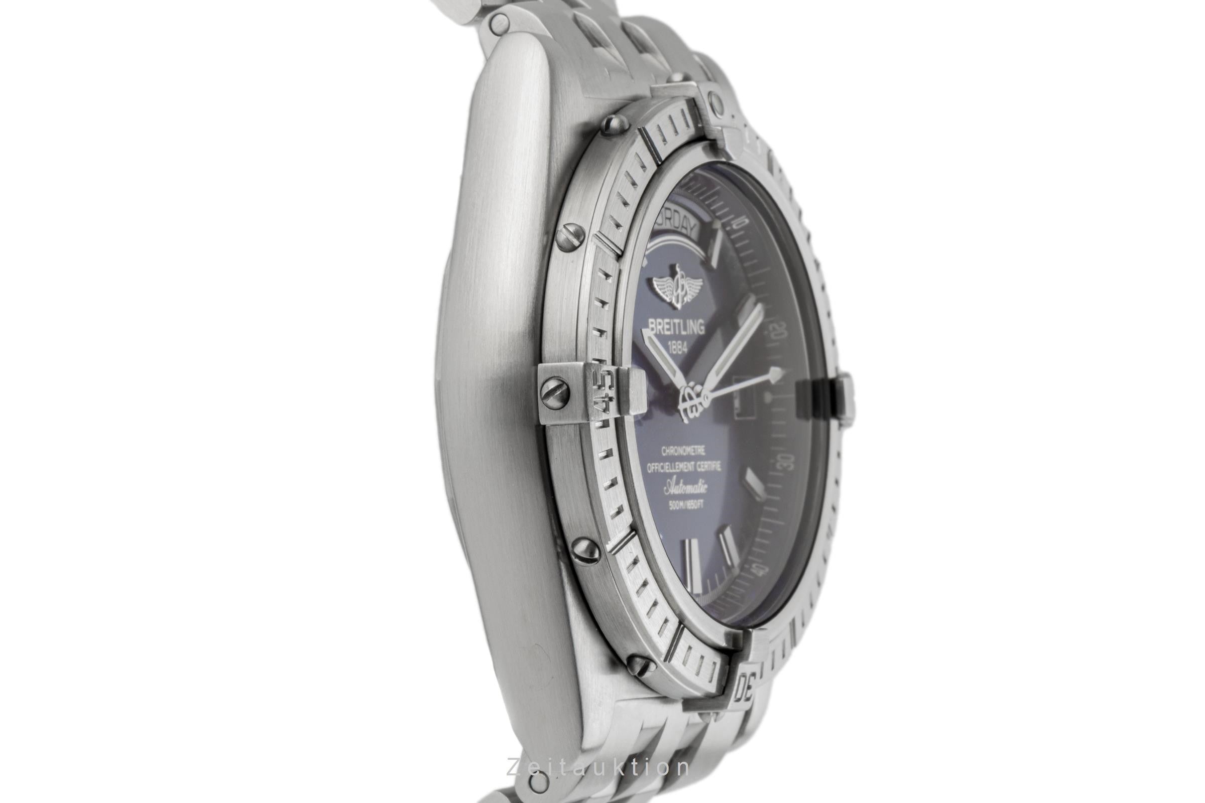 Breitling Headwind Day-Date Blue Dial Automatik Edelstahl Herrenuhr Ref. A45355 [2300593]