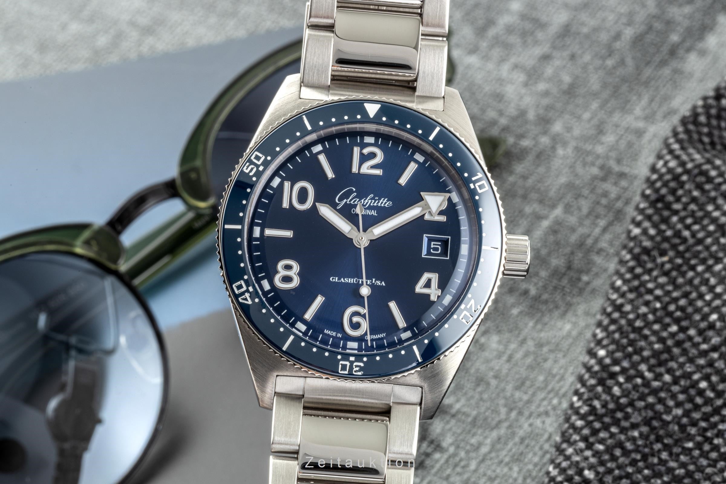 Glashütte SeaQ acier automatique montre pour hommes 139-11-09-81-70 LP: 11100EUR  [2300595]