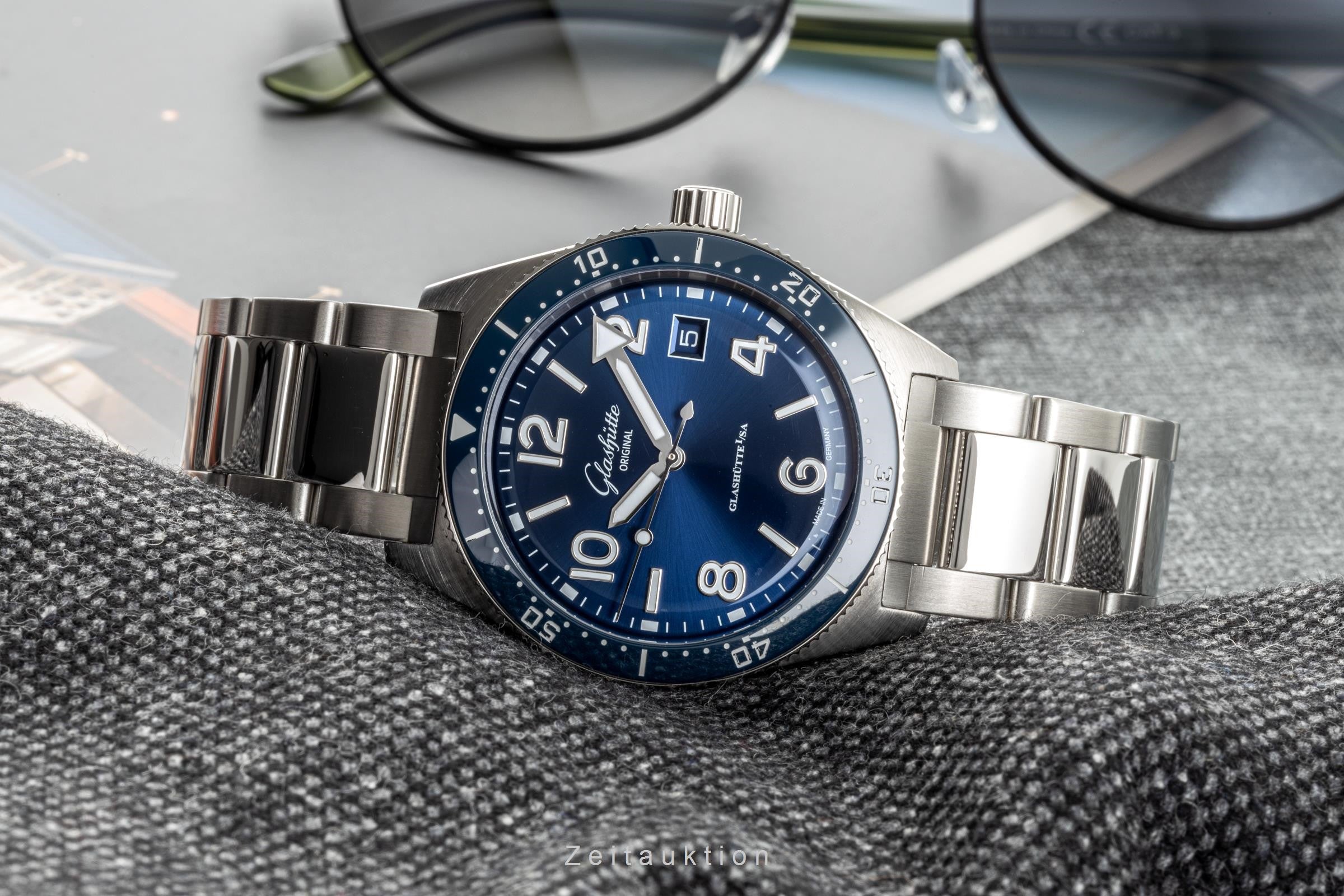 Glashütte SeaQ acier automatique montre pour hommes 139-11-09-81-70 LP: 11100EUR  [2300595]