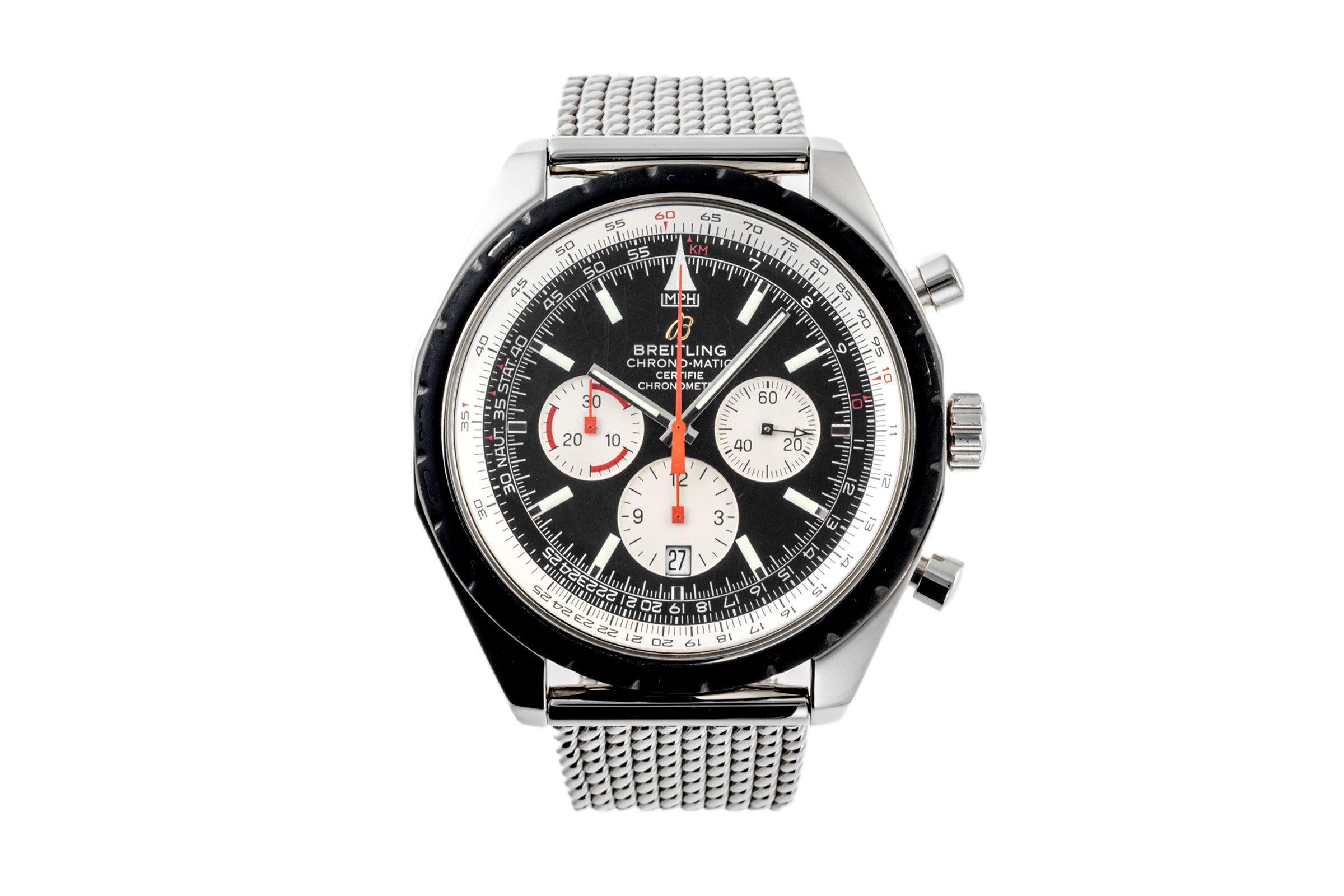 Breitling Chrono-Matic chronograph steel automatic Kal. B14 Ref