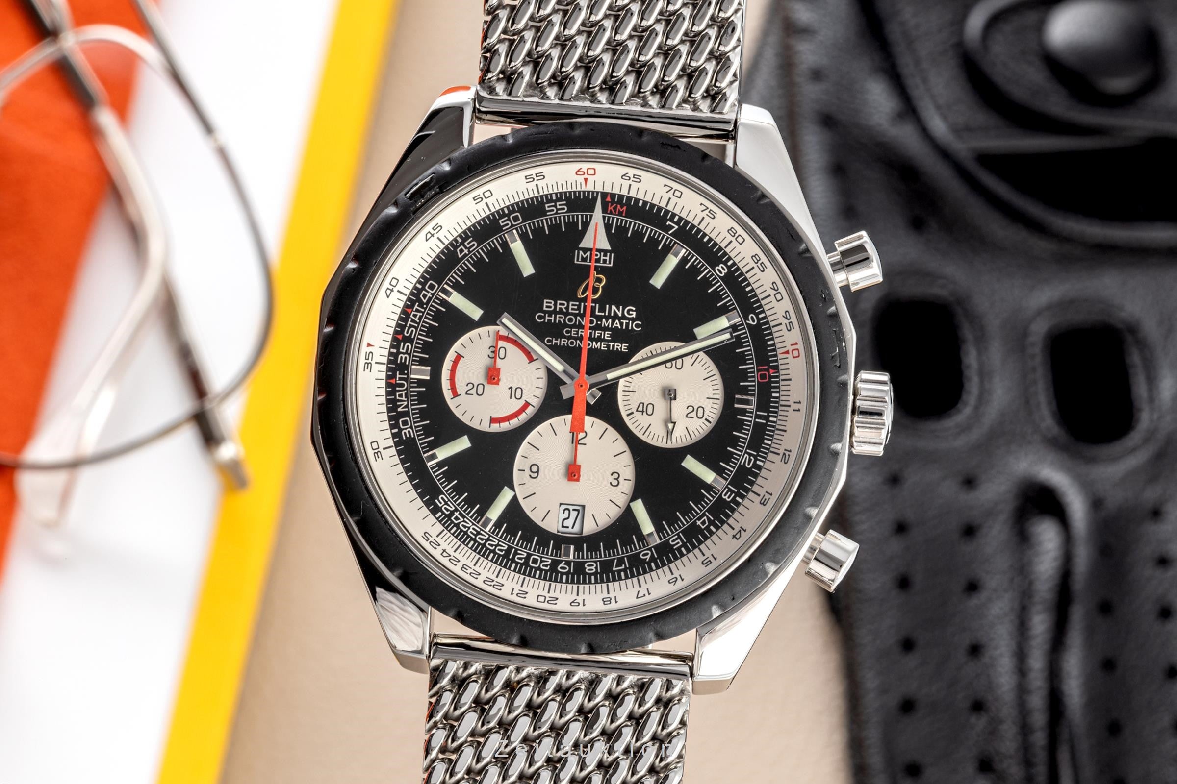Breitling Chrono-Matic chronograph steel automatic Kal. B14 Ref