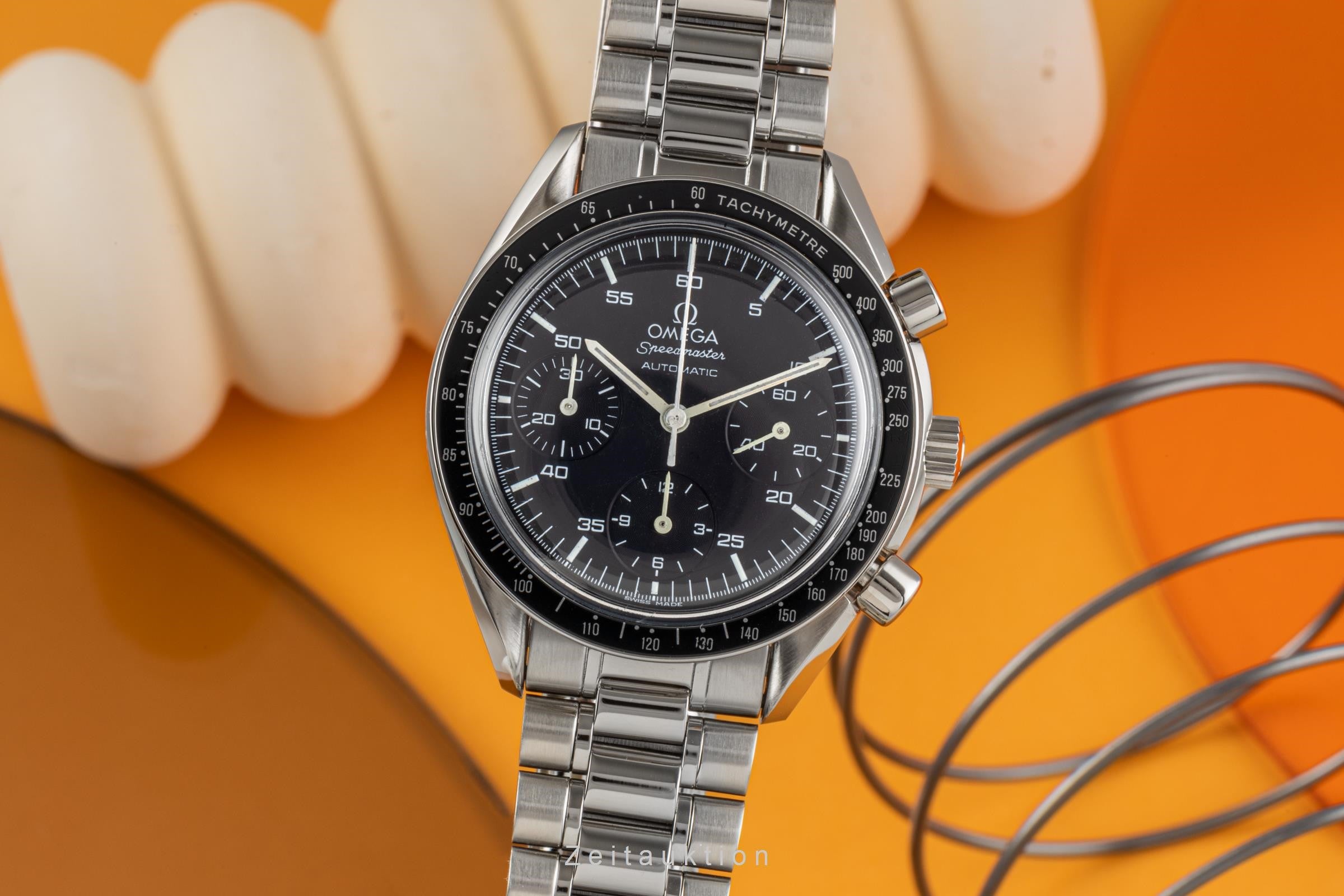 Omega Speedmaster chronograph steel automatic men's watch 175.0032, 175.0033, 3510.50.00 LP: 5900EUR  [2300808]