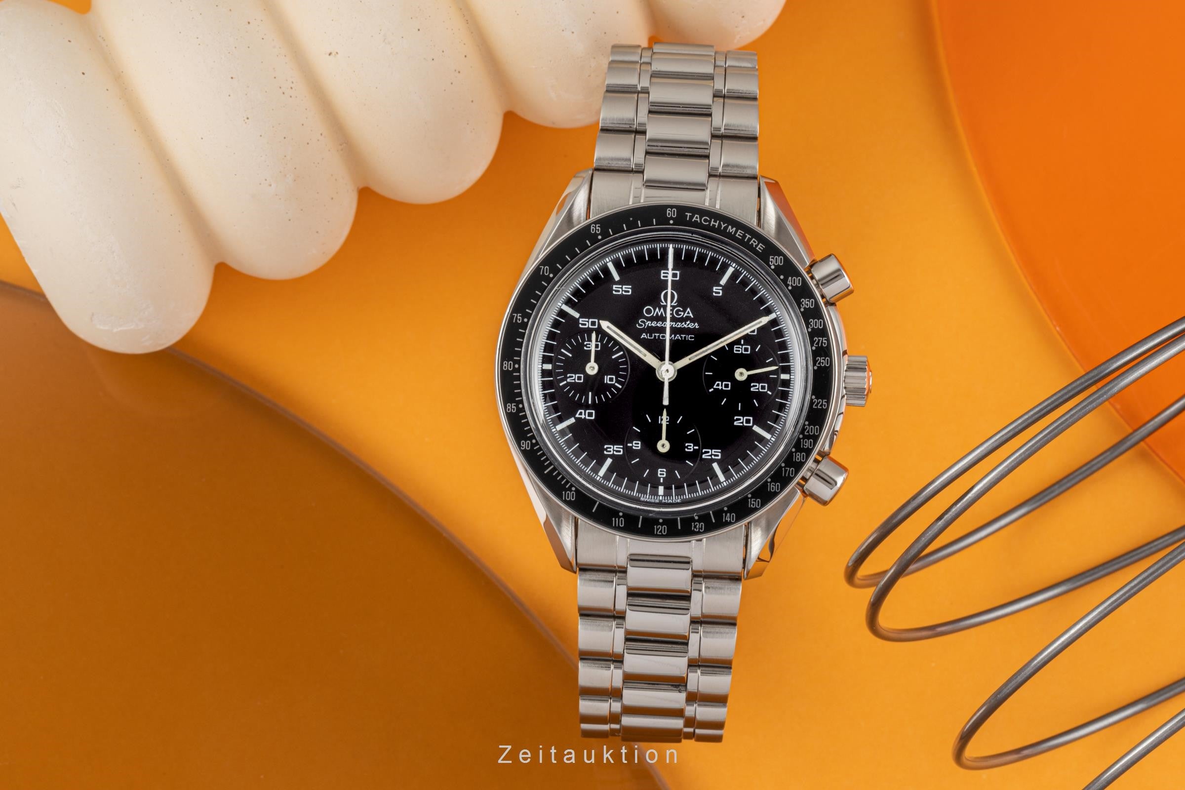 Omega Speedmaster chronograph steel automatic men's watch 175.0032, 175.0033, 3510.50.00 LP: 5900EUR  [2300808]