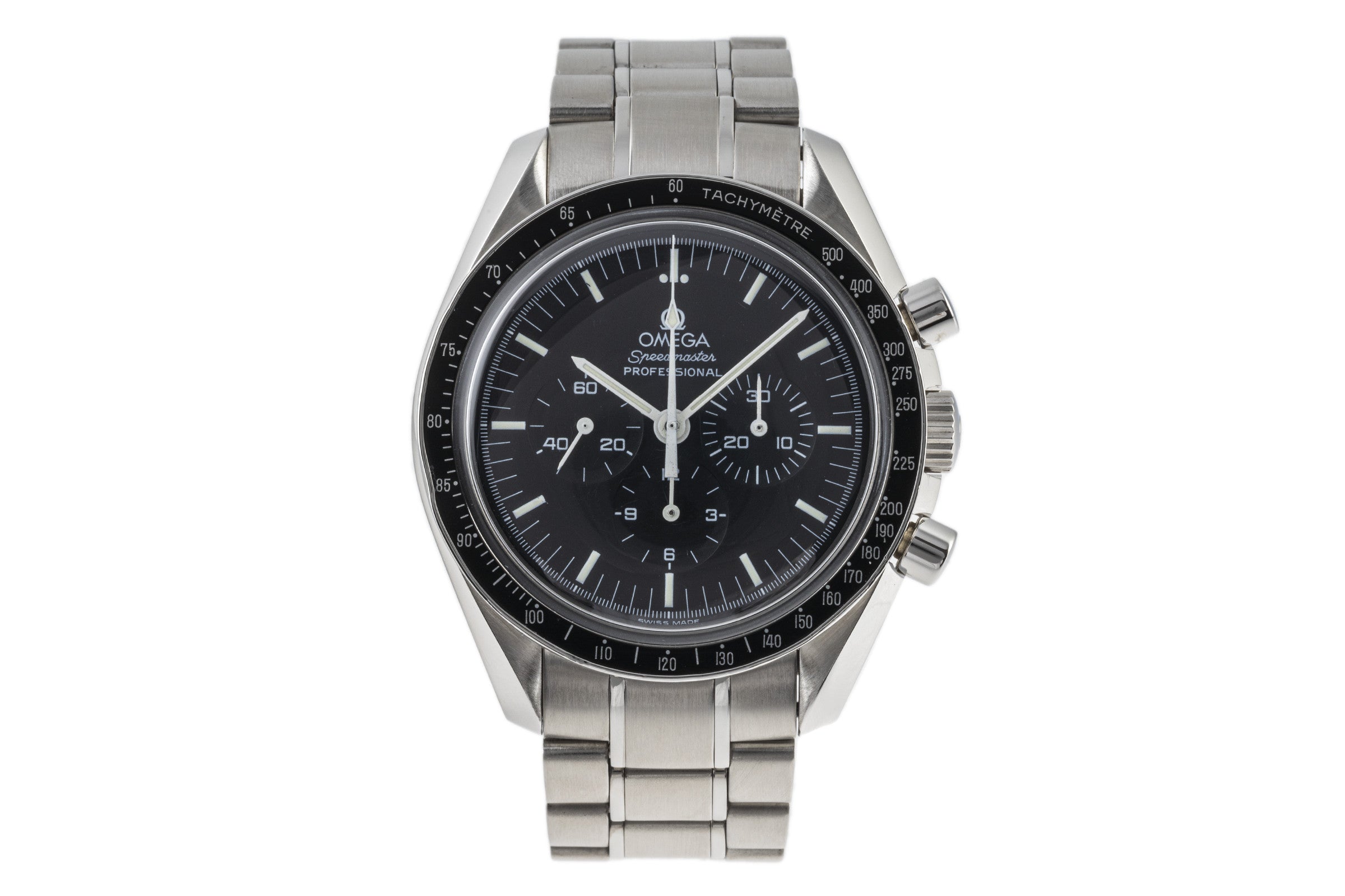 Omega Speedmaster Moonwatch cronografo acciaio carica manuale orologio da uomo 3570.50.00 LP: 8000EUR  [2300845]