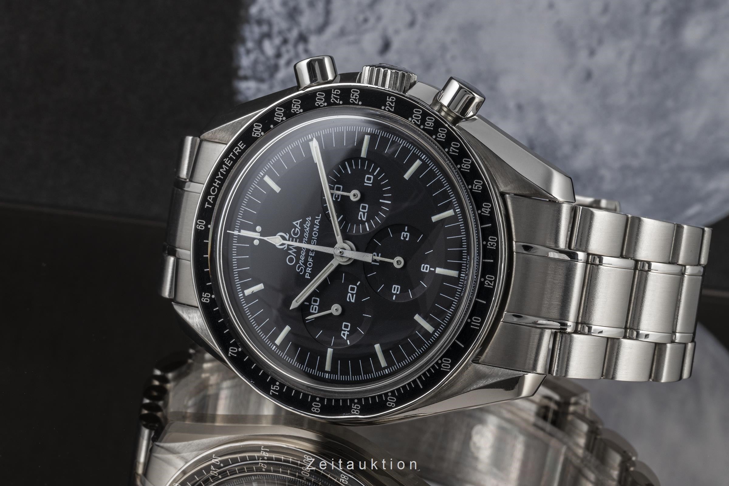Omega Speedmaster Moonwatch cronografo acciaio carica manuale orologio da uomo 3570.50.00 LP: 8000EUR  [2300845]