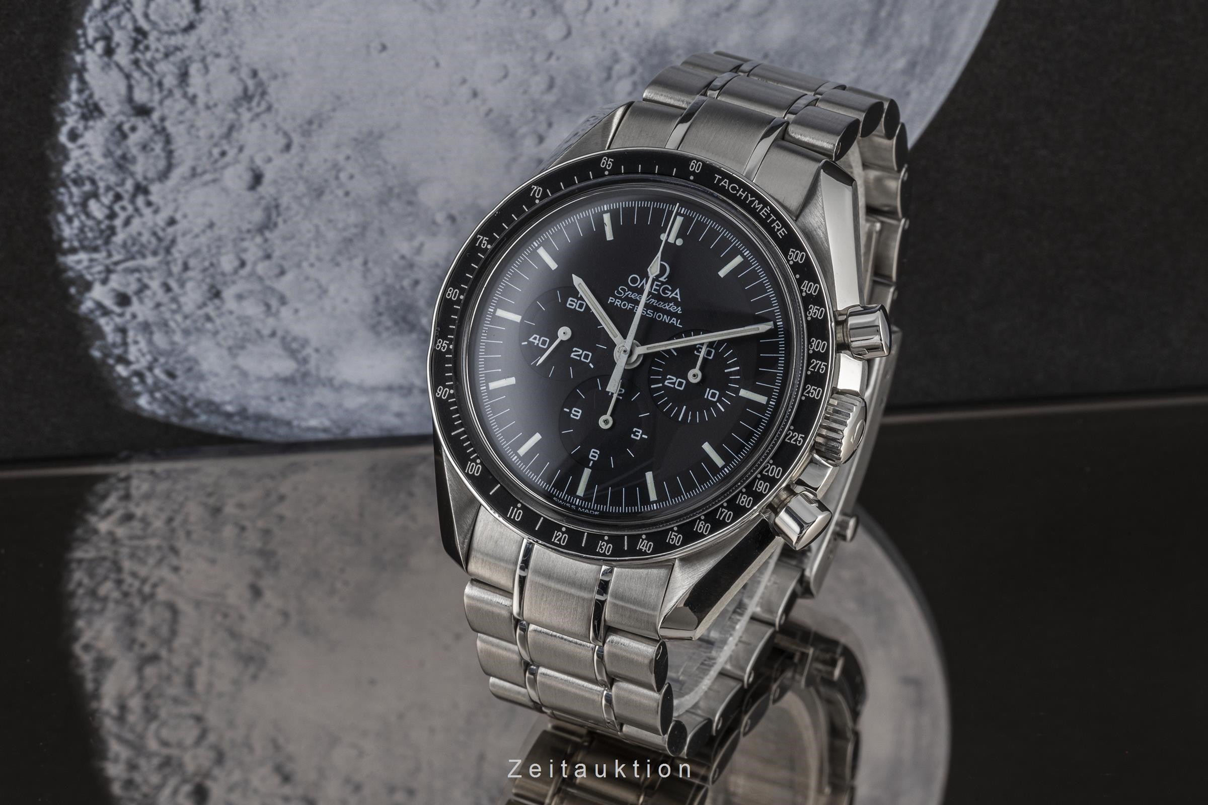 Omega Speedmaster Moonwatch cronografo acciaio carica manuale orologio da uomo 3570.50.00 LP: 8000EUR  [2300845]