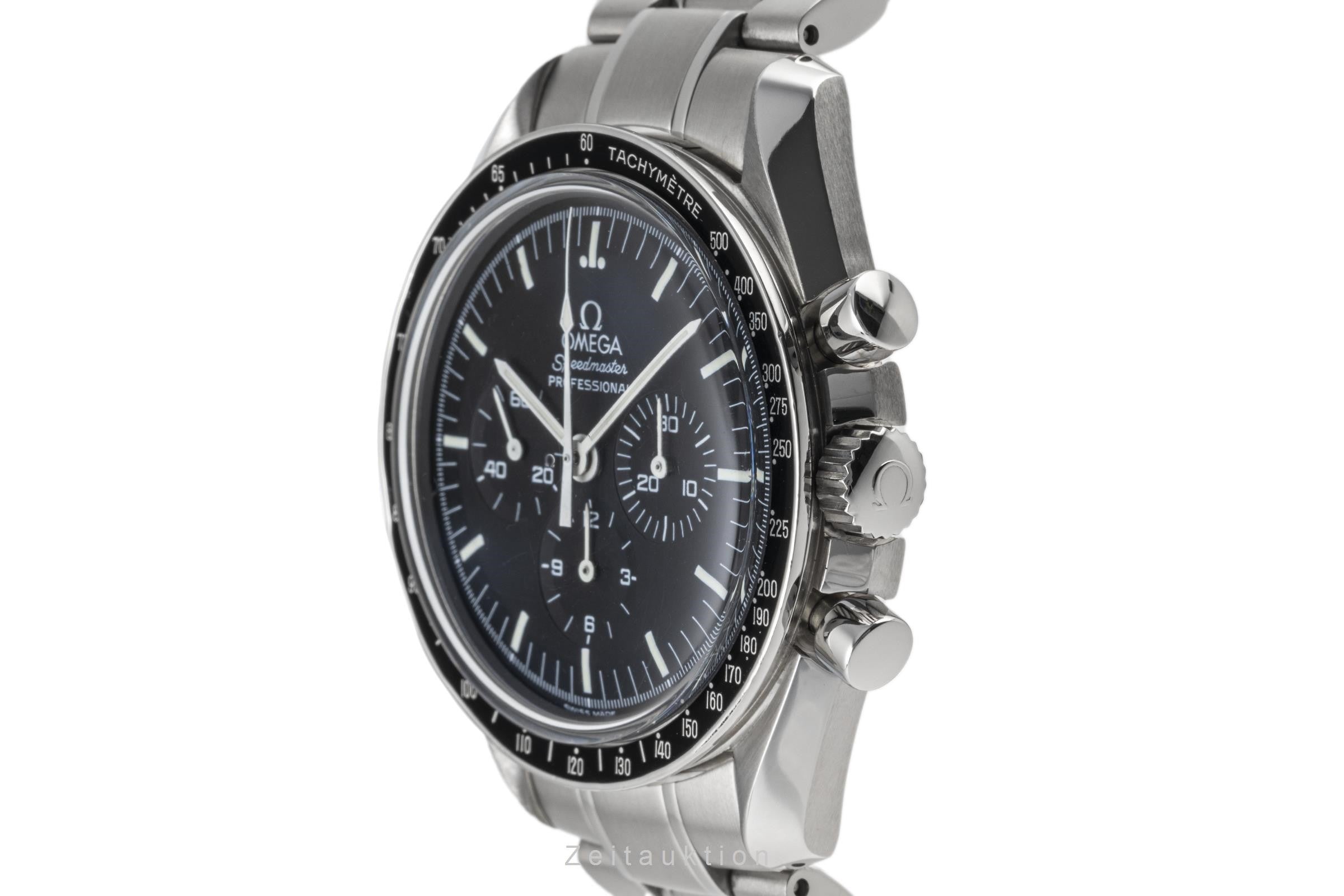 Omega Speedmaster Moonwatch cronografo acciaio carica manuale orologio da uomo 3570.50.00 LP: 8000EUR  [2300845]