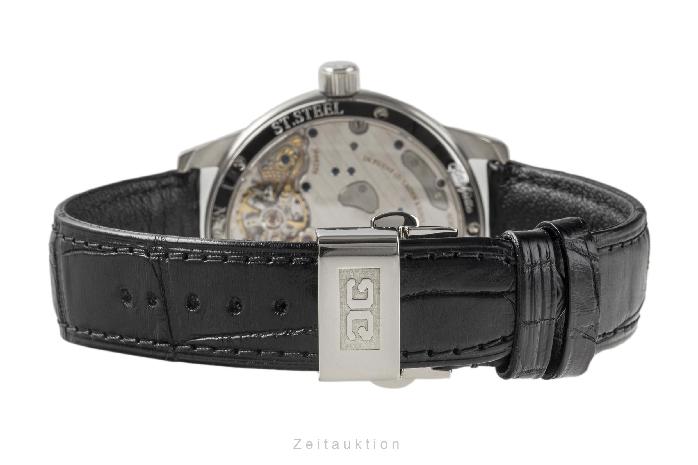 Glashütte PanoReserve Stahl Handaufzug Herrenuhr Ref. 65-01-02-02-04  [2300978]