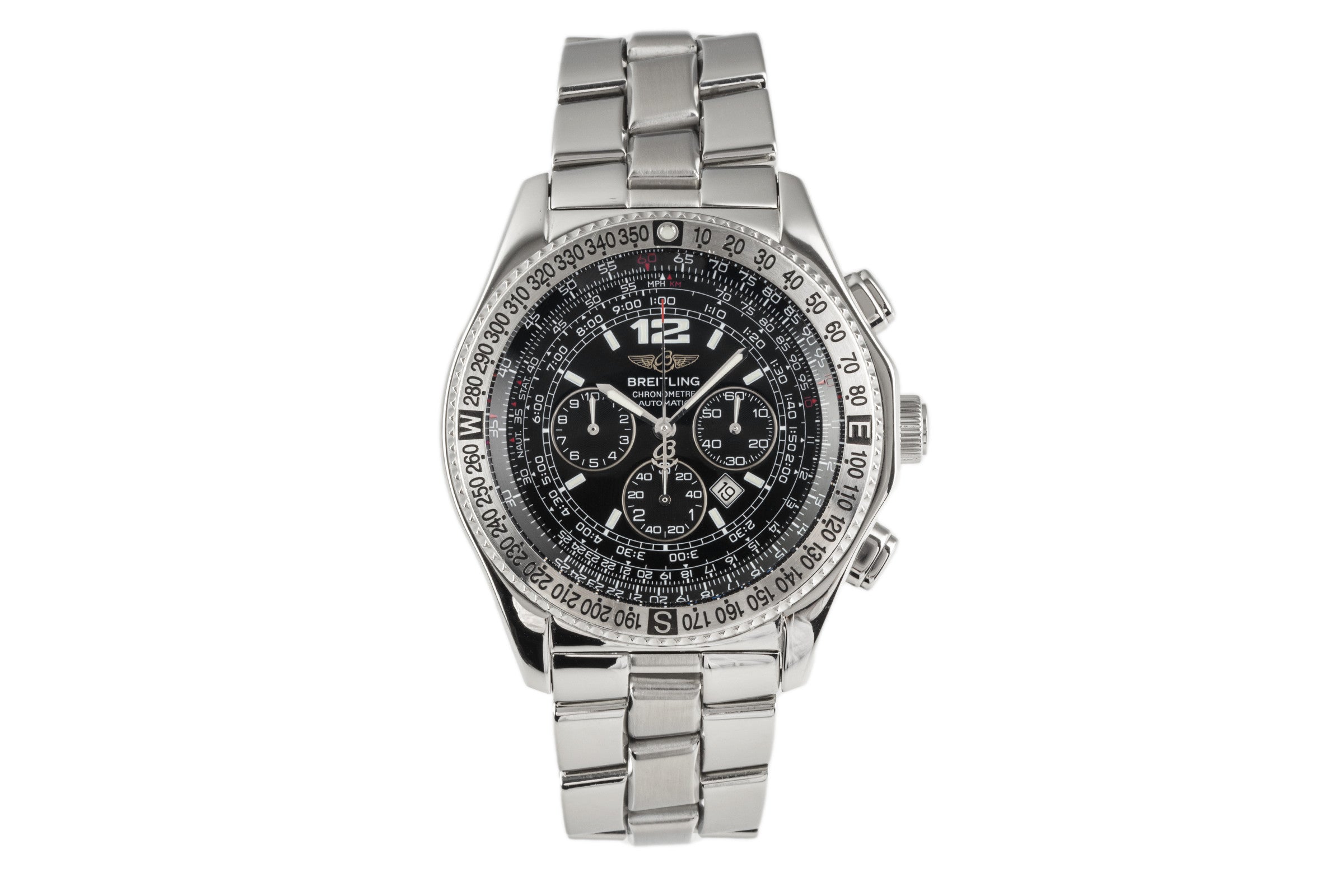 Breitling B2 Chronograph Edelstahl Automatik Herrenuhr Ref. A42362 Klassiker [2301023]