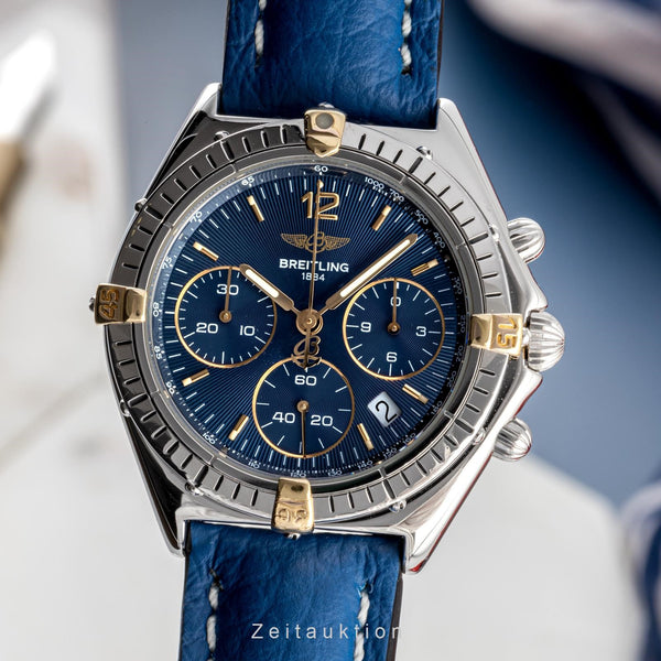 Breitling Sextant Chronograph Stahl / Gold Quarz Herrenuhr Ref. B55047 Klassiker [2301024]