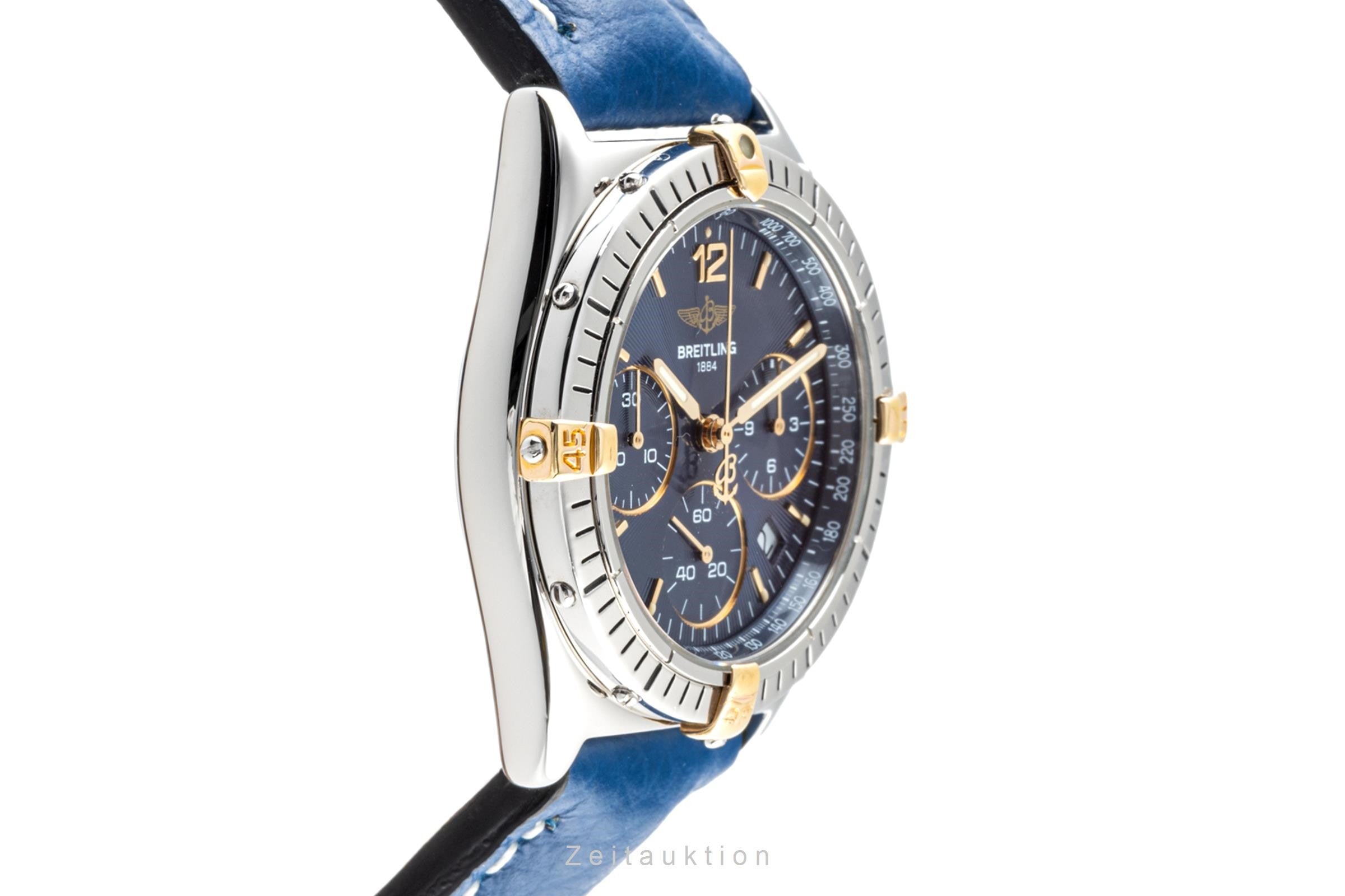 Breitling Sextant Chronograph Stahl / Gold Quarz Herrenuhr Ref. B55047 Klassiker [2301024]