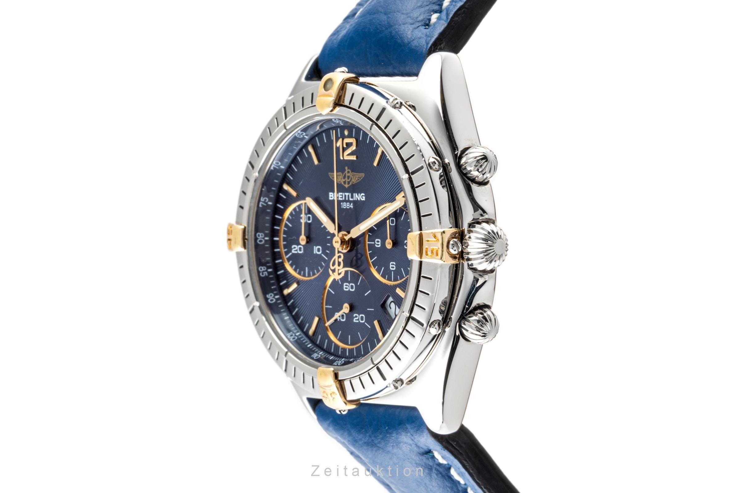 Breitling Sextant Chronograph Stahl / Gold Quarz Herrenuhr Ref. B55047 Klassiker [2301024]