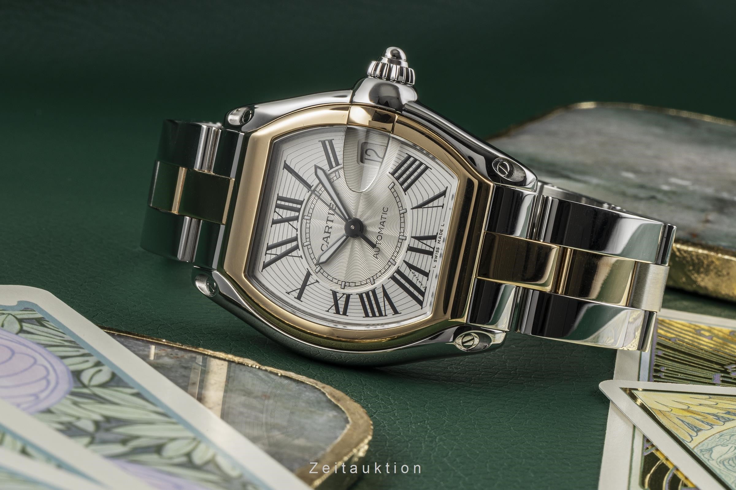 Cartier Roadster acero / oro automático reloj para caballeros W62031Y4   2510  [2301125]