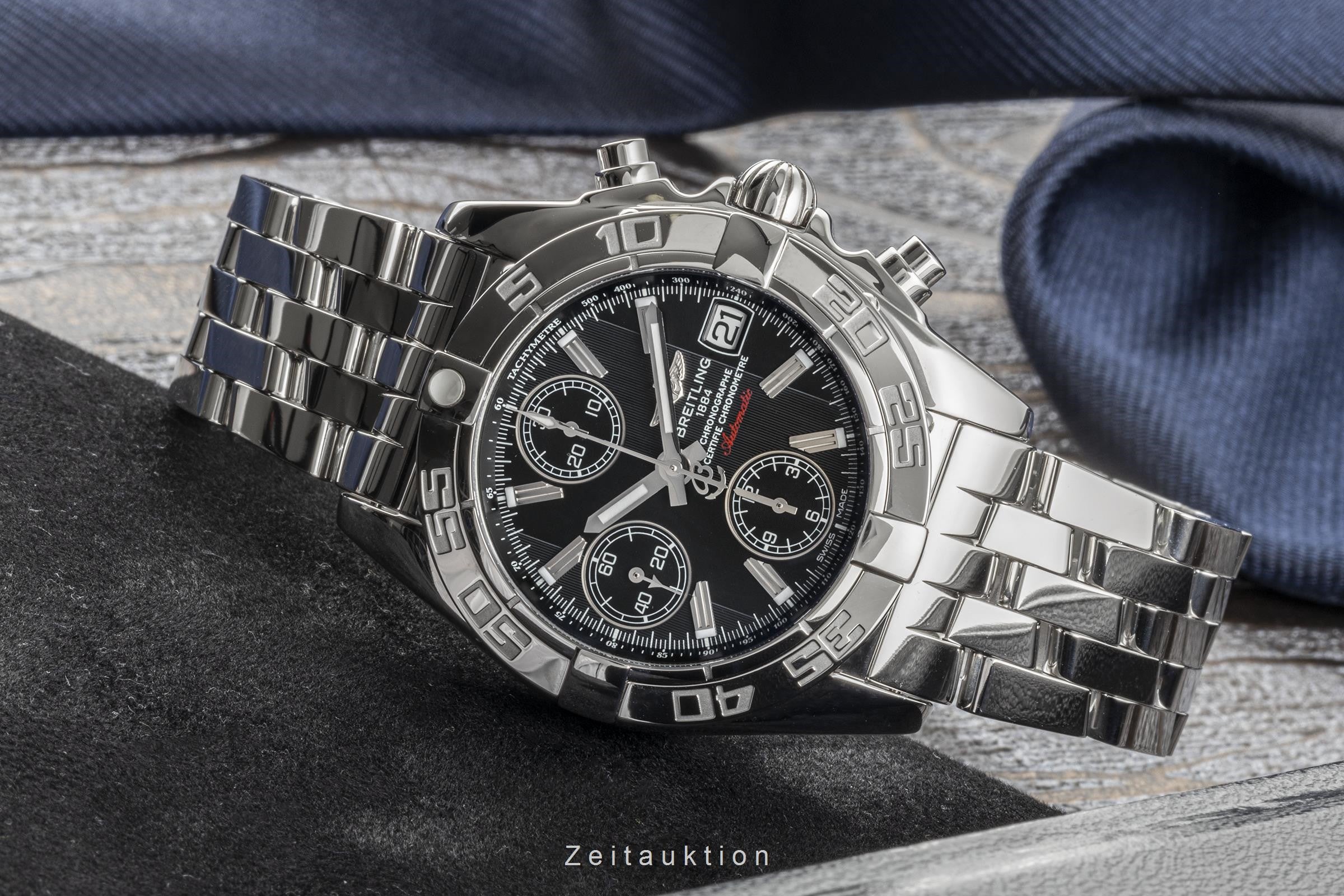 Breitling Galactic chronograph steel automatic men's watch A13358  [2301140]