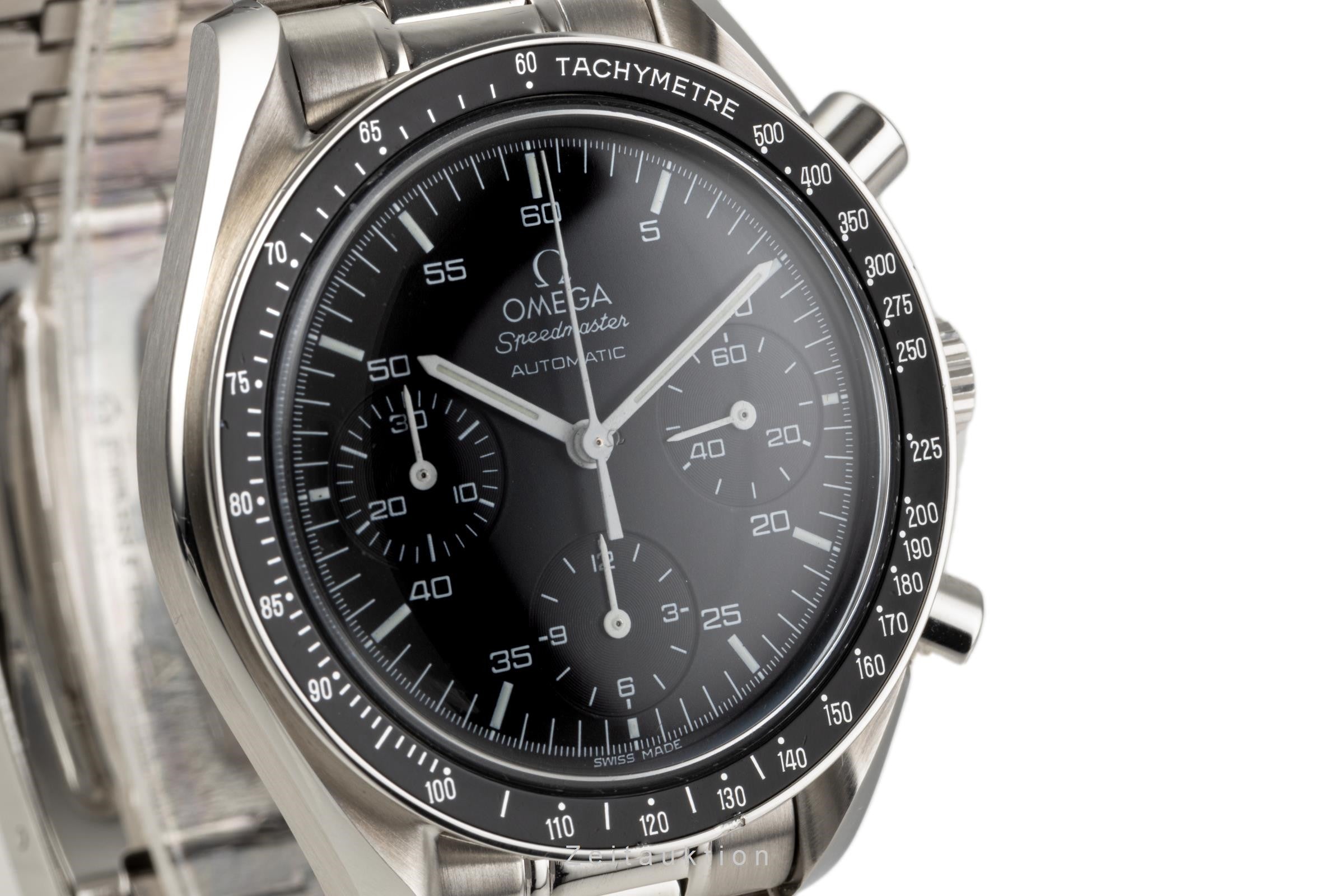 Omega Speedmaster chronograph steel automatic Kal. 3220A Ref