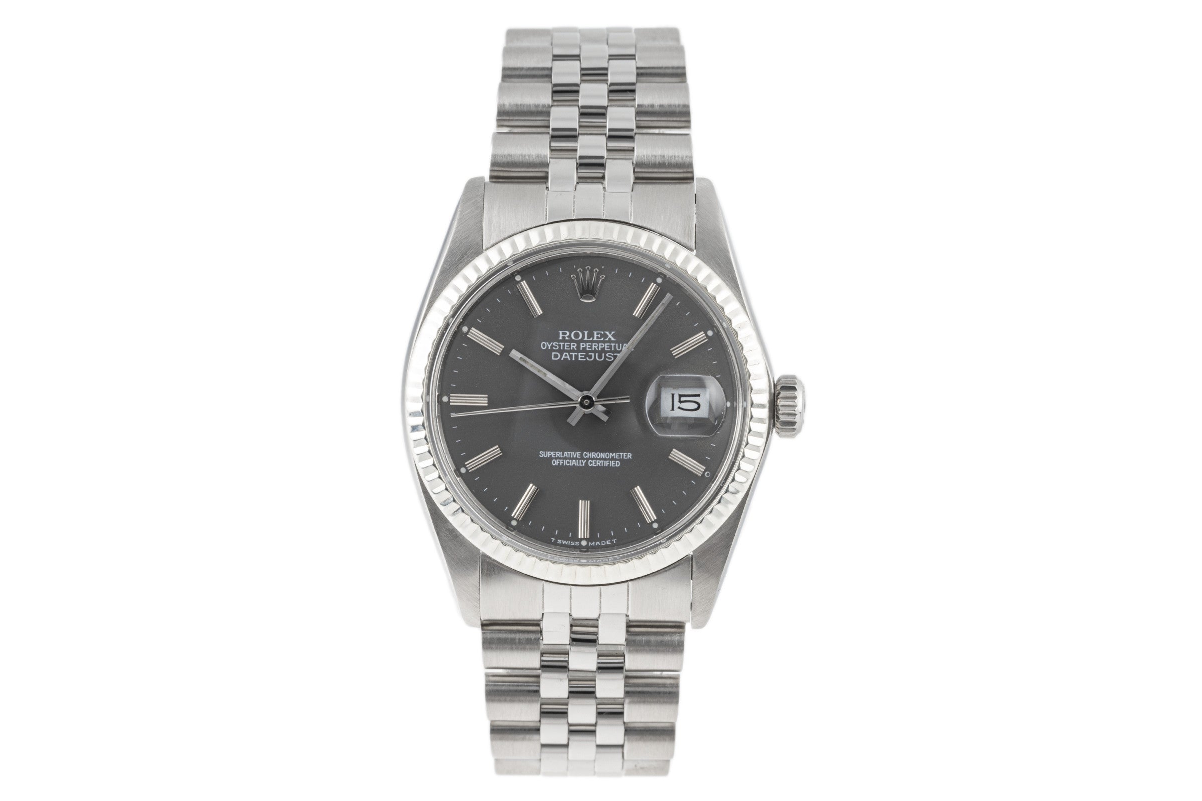 Rolex Datejust Stahl / Weissgold Automatik Herrenuhr Ref: 16014 VP: 7500,- € [2301192]