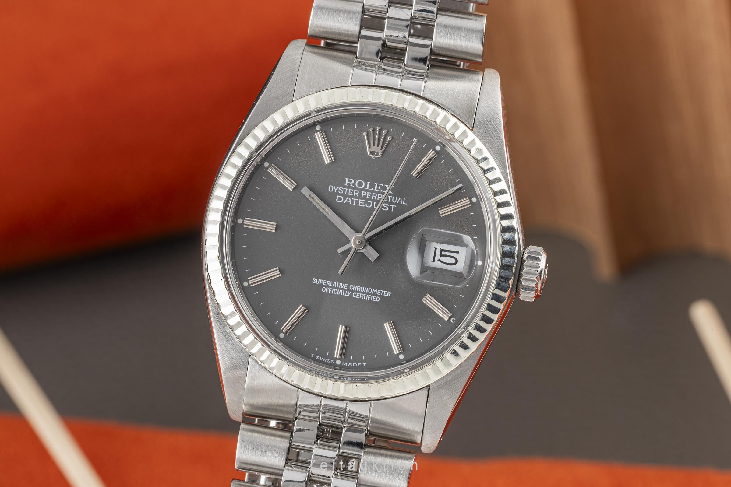 Rolex Datejust steel / white gold automatic Kal. 3035 Ref. 16014